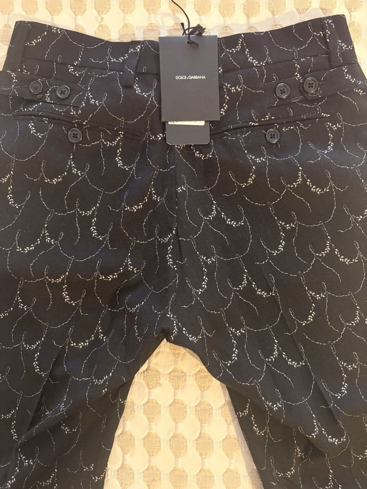 Dolce & Gabbana Dolce & Gabbana Embroidered Wool Pants Size US 28 / EU 44 - 8 Thumbnail