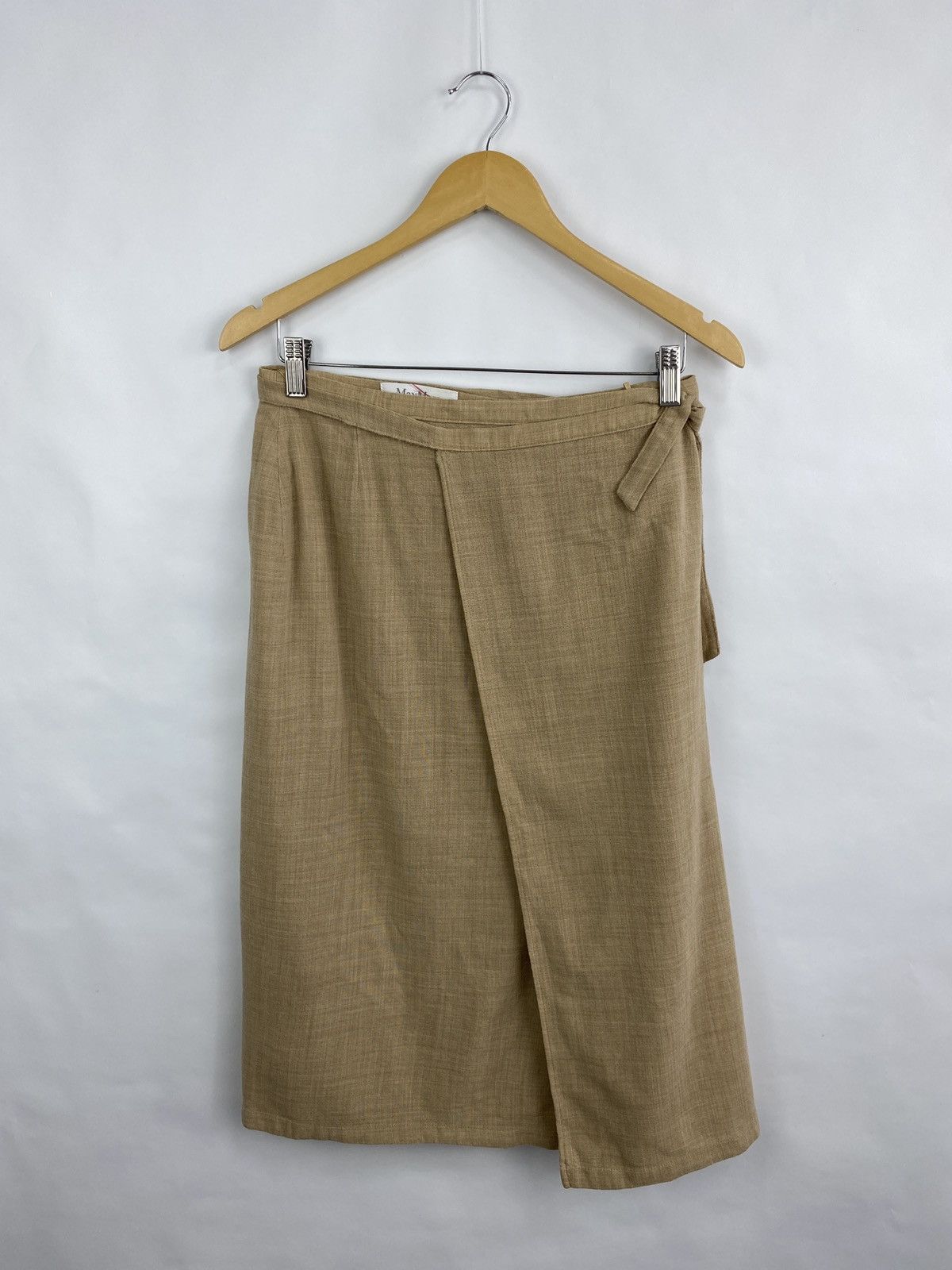 Max Mara 🇮🇹 Vintage Max Mara Lana Wool Skirt Made in Italy Rare Retro Size 28" / US 6 / IT 42 - 2 Thumbnail