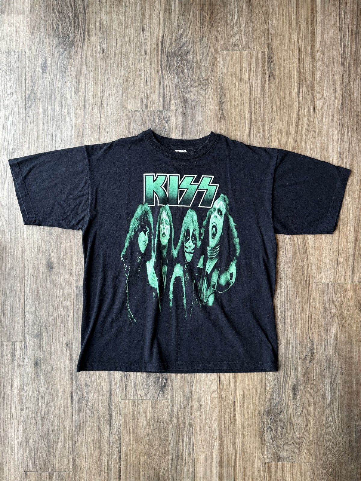 KISS KISS Psycho Circus 1998 Tour Sexy Vintage Tee Neon Green Size US XXL / EU 58 / 5 - 2 Thumbnail