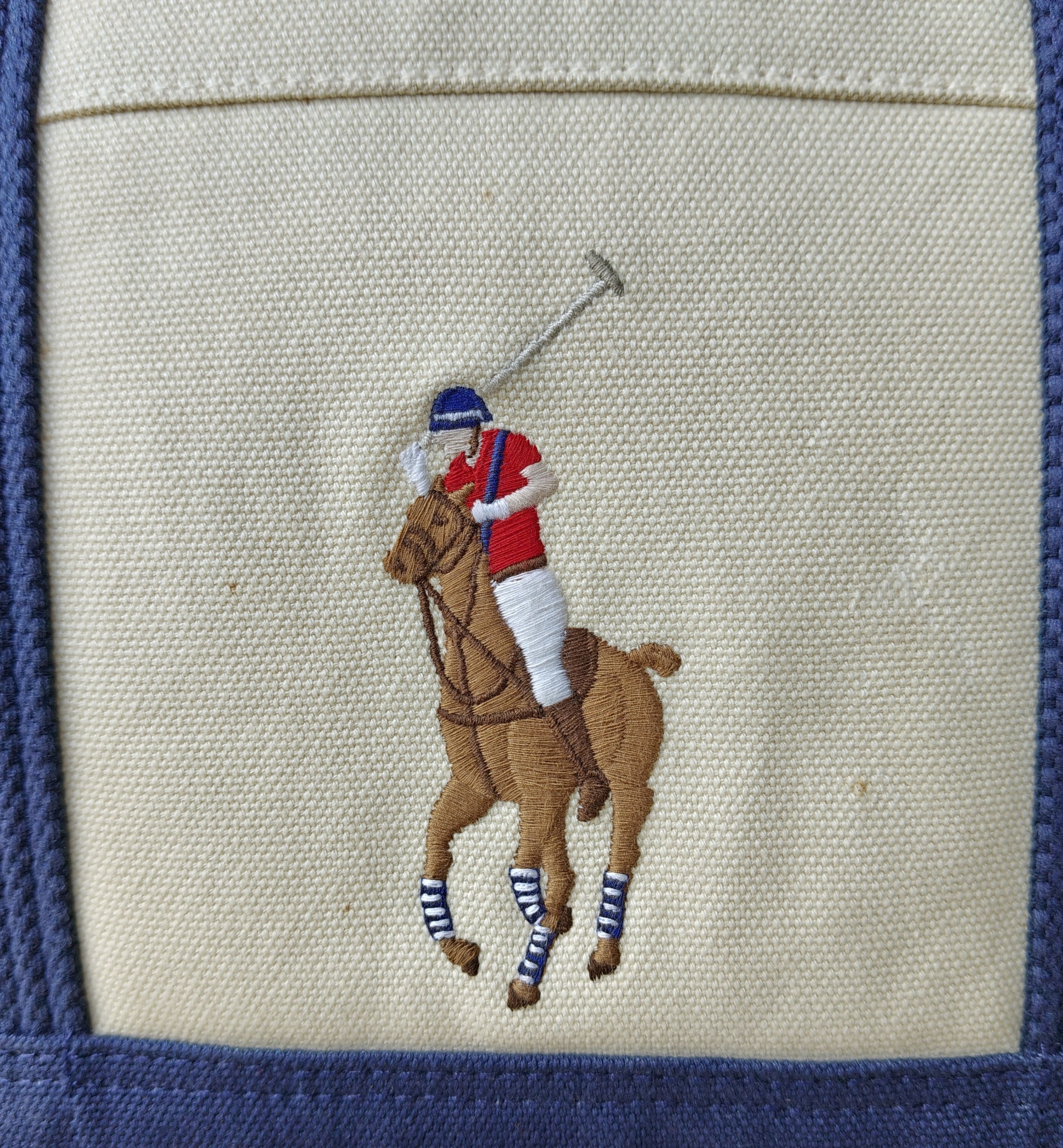 Polo Ralph Lauren Polo Ralph Lauren Canvas Medium Tote Free Shipping FTP/4013 Size ONE SIZE - 5 Thumbnail