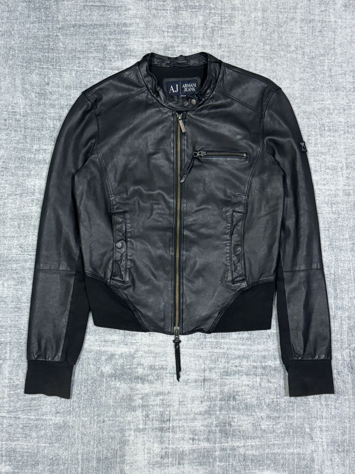 Emporio Armani Armani Jeans - Sheepskin Leather Jacket Size M / US 6-8 / IT 42-44 - 2 Thumbnail