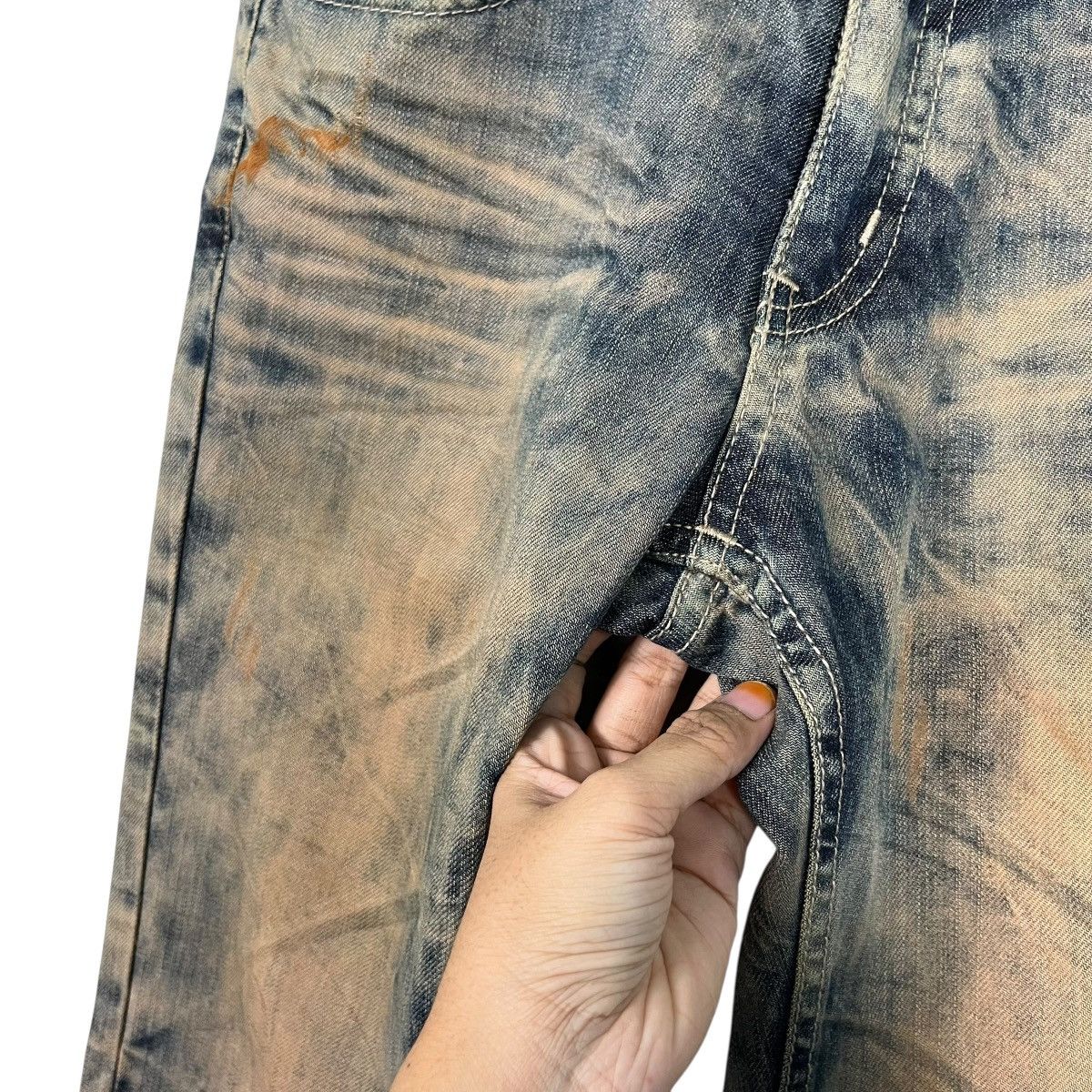semanticdesign Vintage Sematic Design Acid Wash Rare Denim Size US 30 / EU 46 - 13 Thumbnail