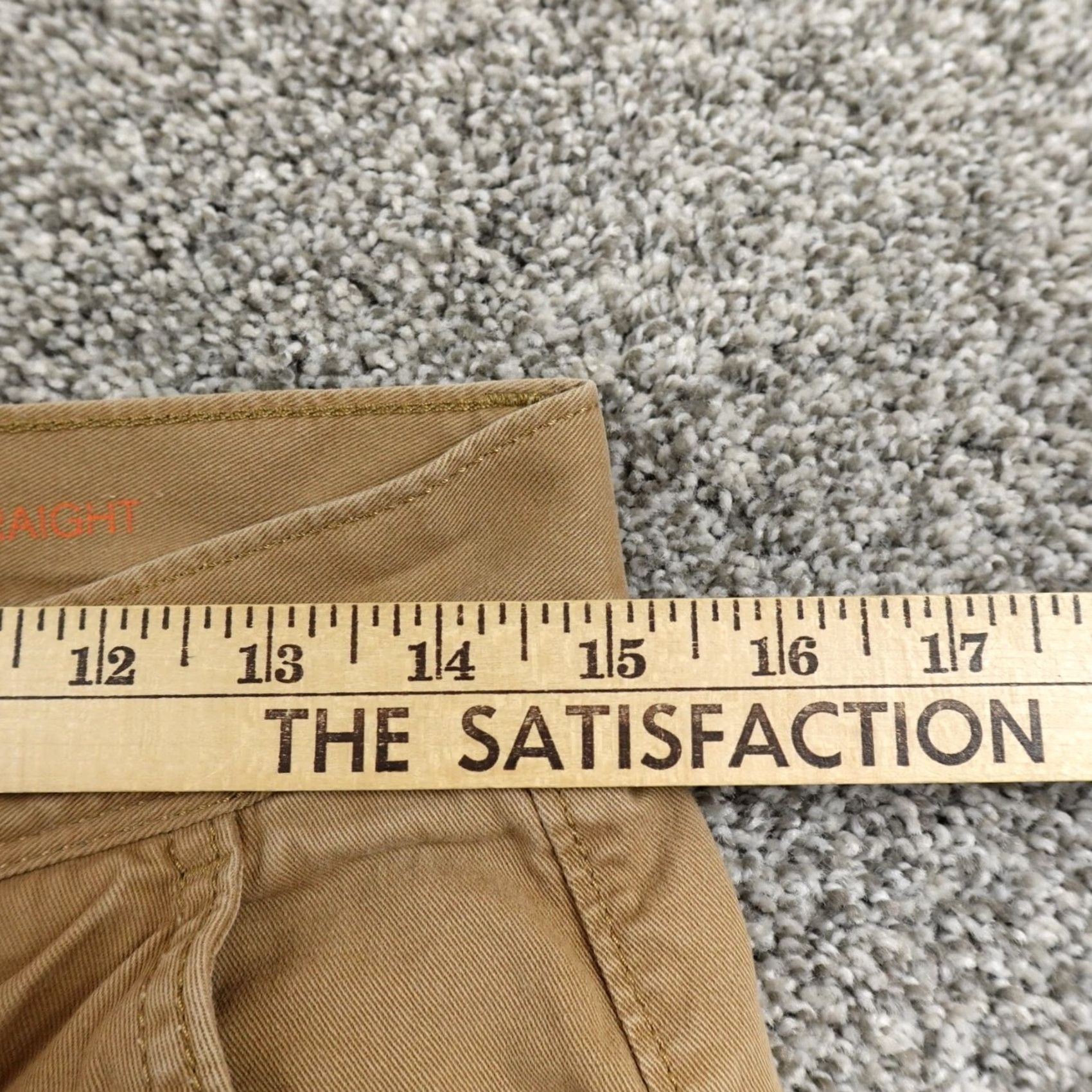 Vintage Urban Pipeline Pants Slim Straight Brown Khaki 30x30 Mens Chino Stretch Front Flat Front 30in Inseam Slim Fit Casual Workwear Size US 30 / EU 46 - 5 Thumbnail