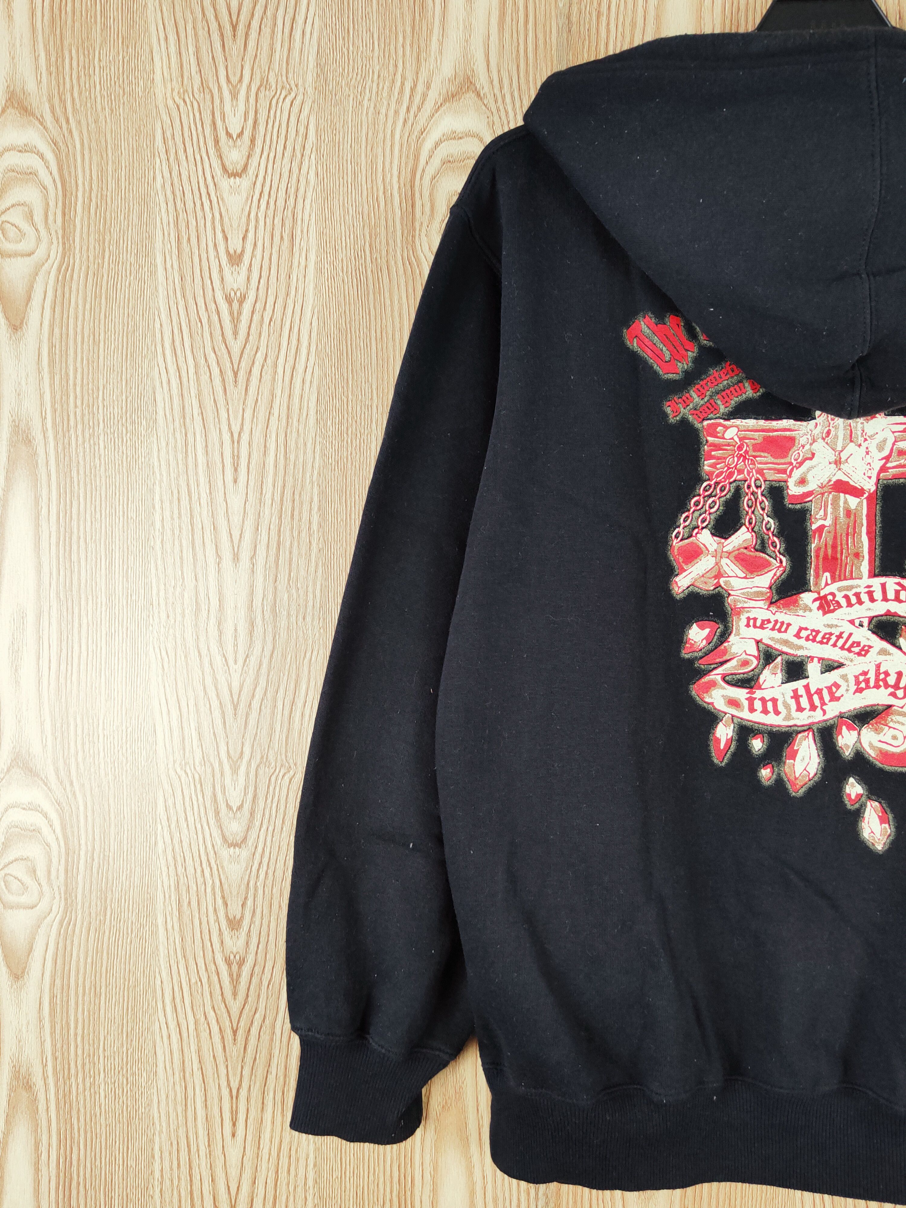 Japanese Brand × Vintage Vintage 💥 RZ Black Hoodie Sweaters Size US M / EU 48-50 / 2 - 10 Thumbnail