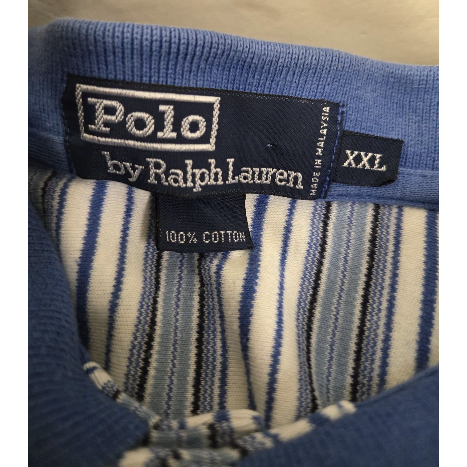 Polo Ralph Lauren Polo Ralph Lauren Polo Shirt Mens 2XL Striped Short Sleeve Classic Rugby Top Size US XXL / EU 58 / 5 - 5 Thumbnail