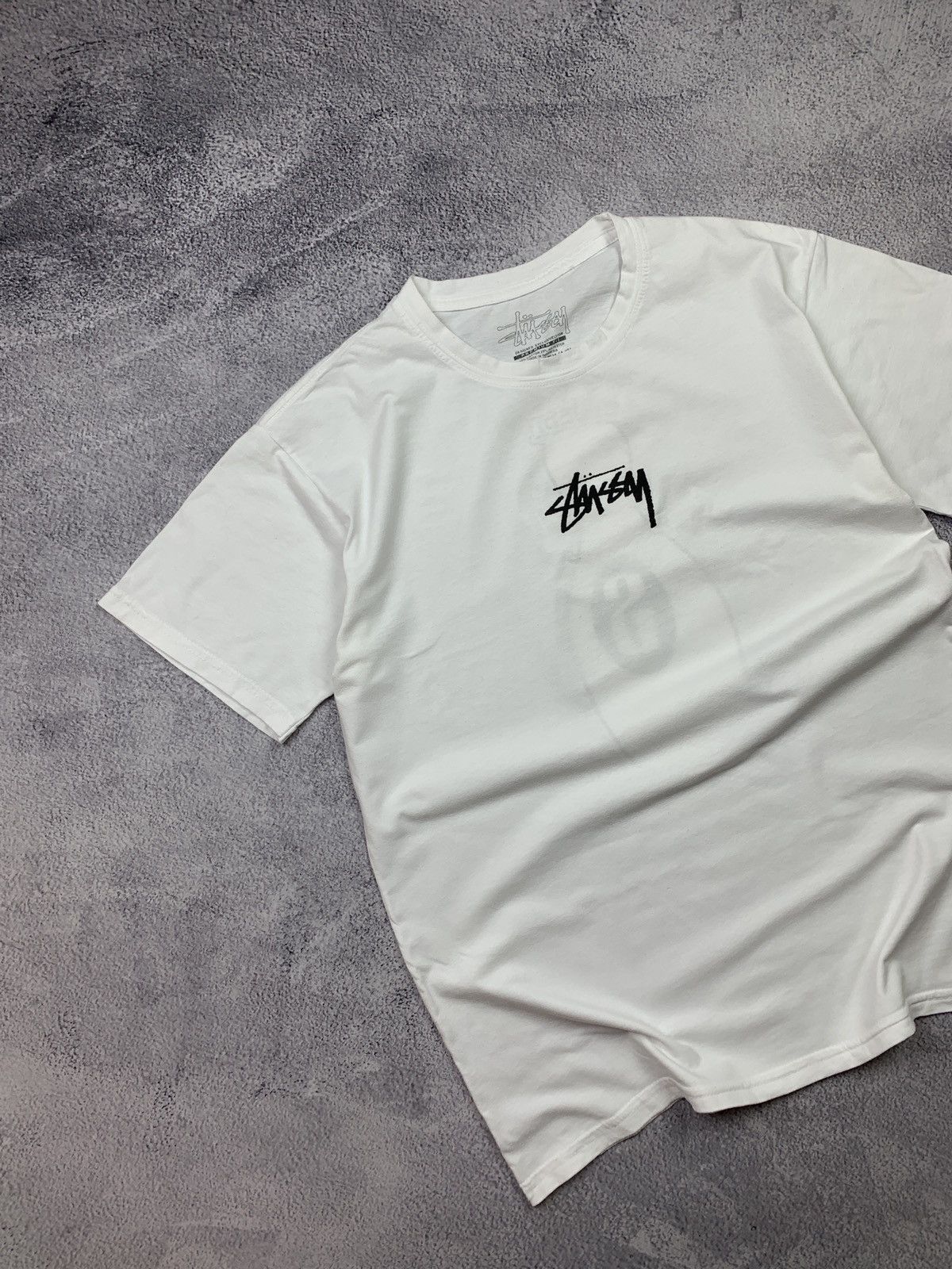 Other Stussy XL White Graphic tshirt Bowling Crown Logo Streetwear Size US XL / EU 56 / 4 - 2 Thumbnail