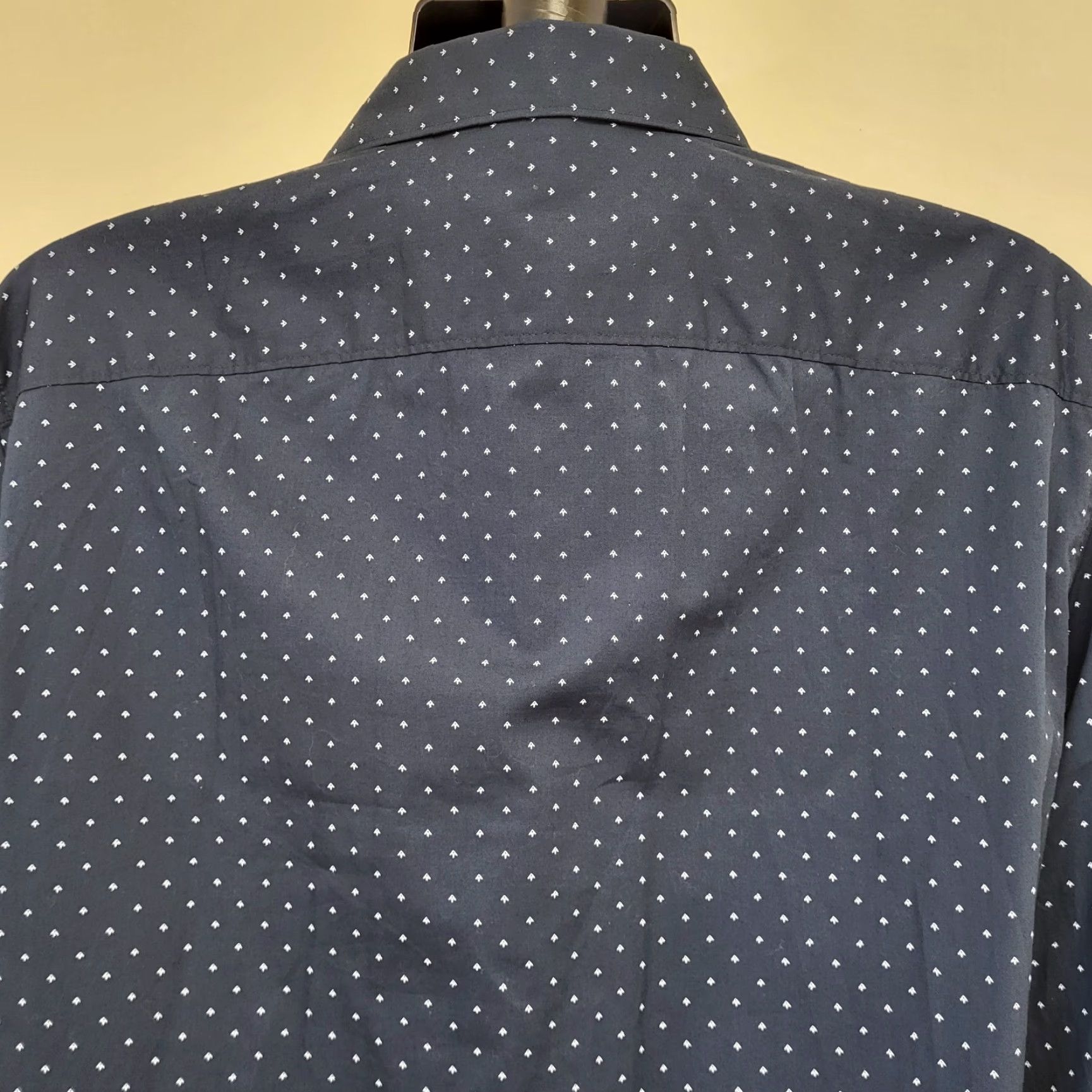 Perry Ellis VINTAGE Perry Ellis Shirt Men's XL Blue/White Arrowhead Print Long Sleeve Button-Up Size US XL / EU 56 / 4 - 6 Thumbnail