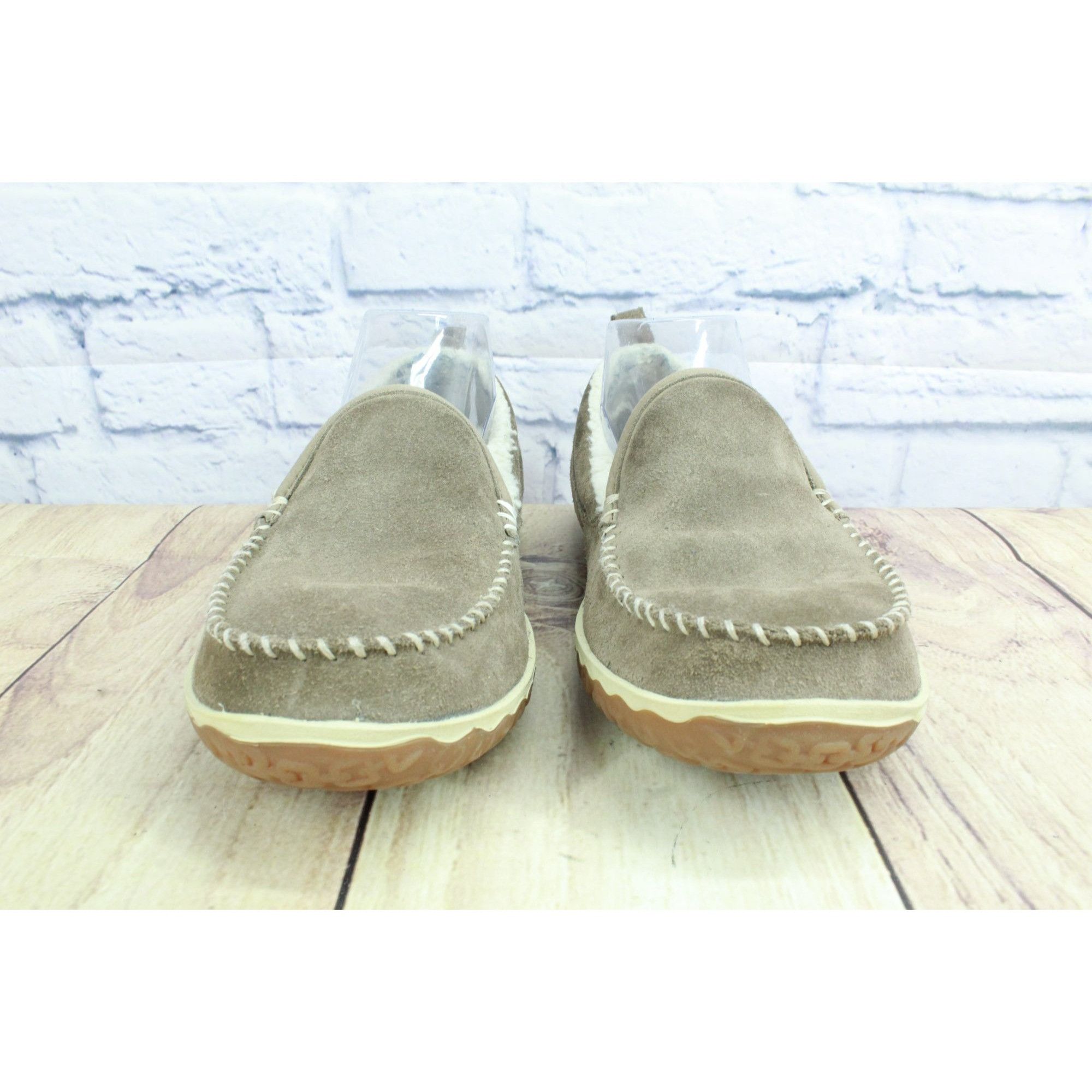 L.L. Bean LL Bean Women's Suede Fleece Mountain Moccasin Slippers Size US 8 / IT 38 - 4 Thumbnail