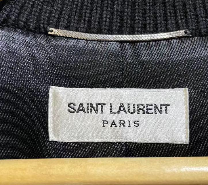 Saint Laurent Paris × Yves Saint Laurent Saint Laurent Classic Black Teddy Baseball Jac2412-Nextarrow Size US M / EU 48-50 / 2 - 3 Thumbnail
