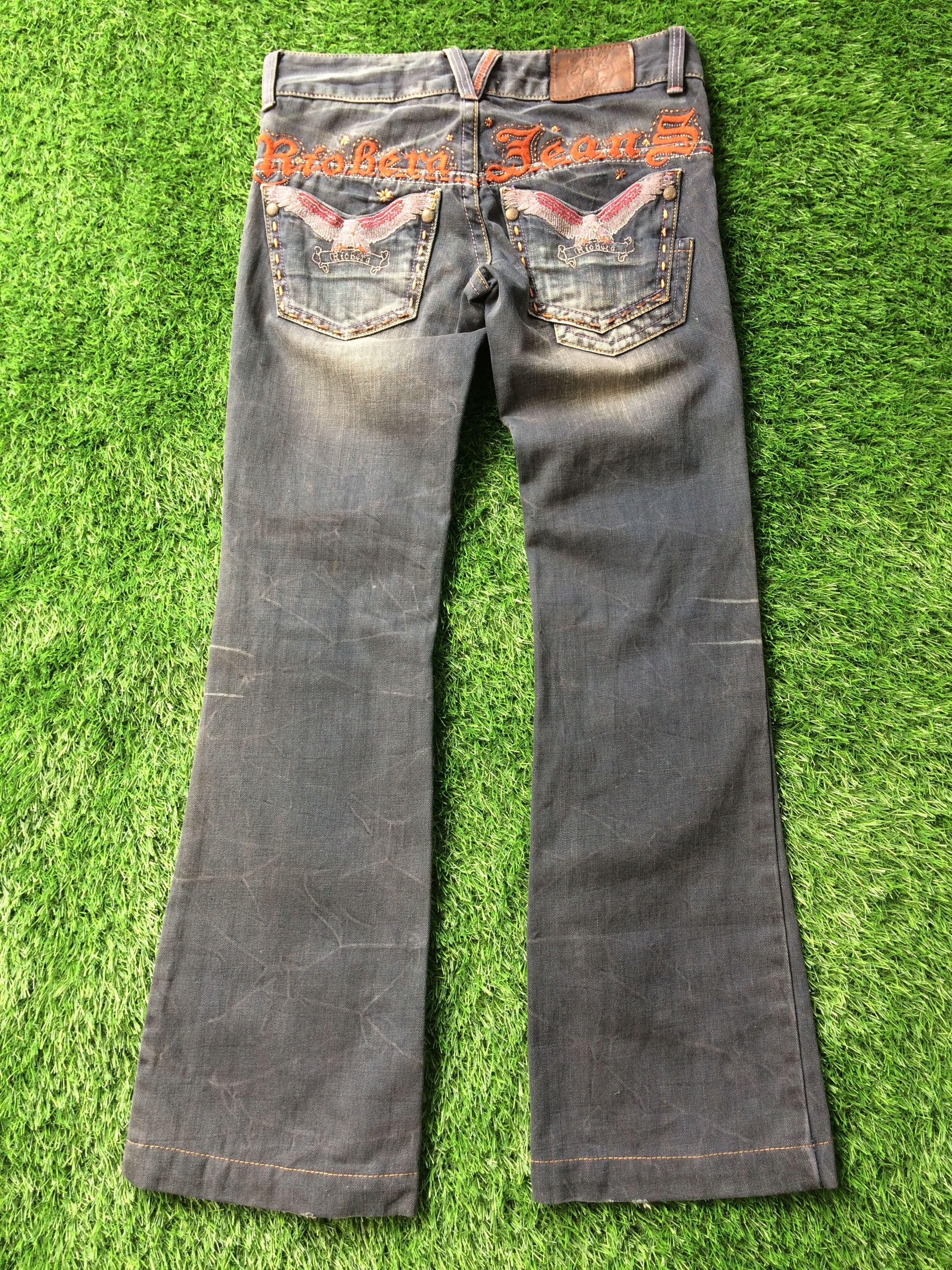 image of Archival Clothing Riobera Bootcut Japanese Denim Jeans D-709, Men's (Size 28)