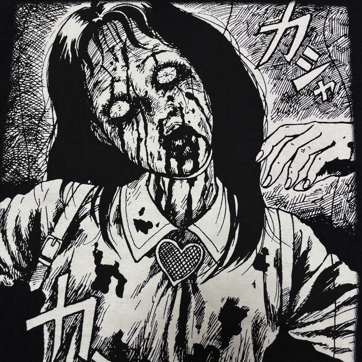 Anime Junji Ito Shirt Anime Manga Horror Graphic T-shirt Size US L / EU 52-54 / 3 - 4 Thumbnail
