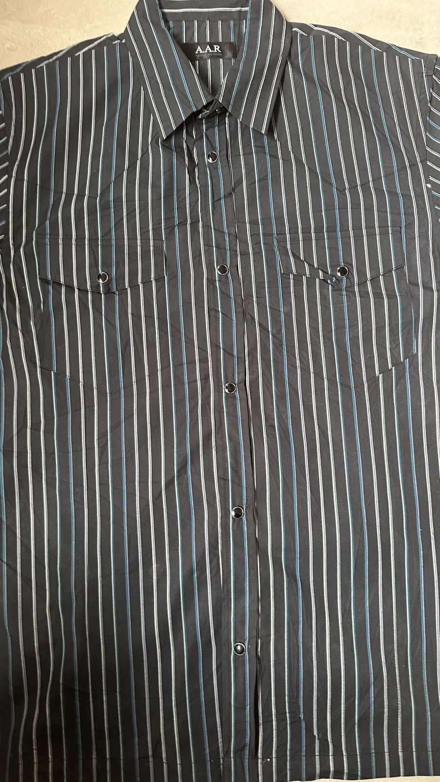 Yohji Yamamoto A.A.R YOHJI YAMAMOTO STRIPES WESTERN TOP Size US M / EU 48-50 / 2 - 2 Thumbnail