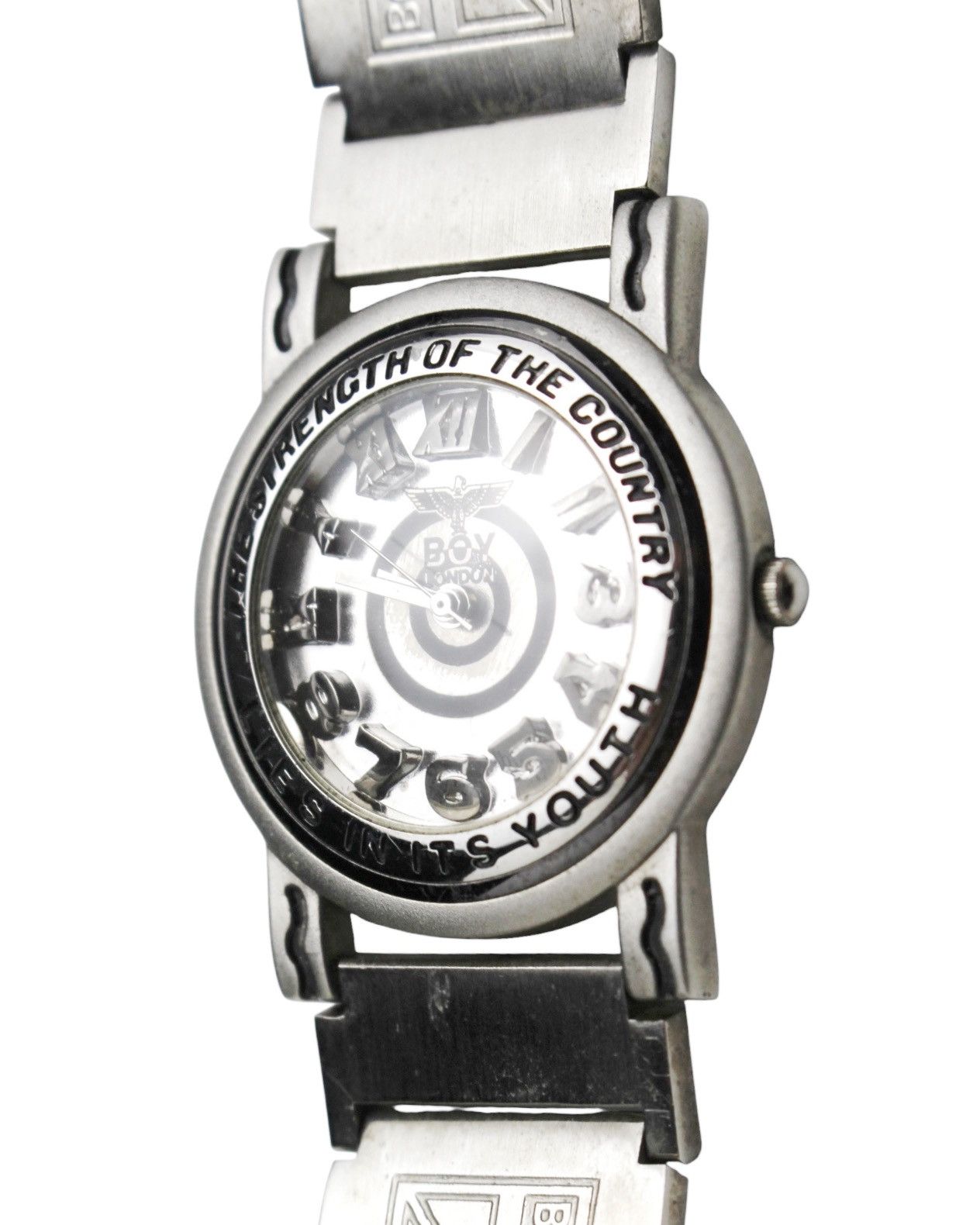 Hysteric Glamour 1990S BOY LONDON “THE STRENGTH OF THE COUNTRY” METAL WATCH Size ONE SIZE - 5 Thumbnail