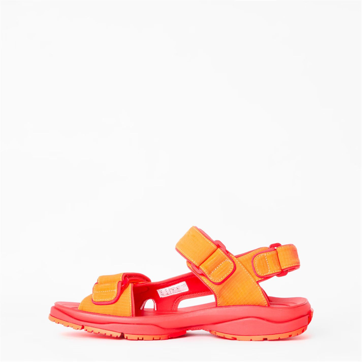 Balenciaga o1g2r1mq0226 Flat Sandals In Orange/Red Size US 10.5 / EU 43-44 - 2 Thumbnail
