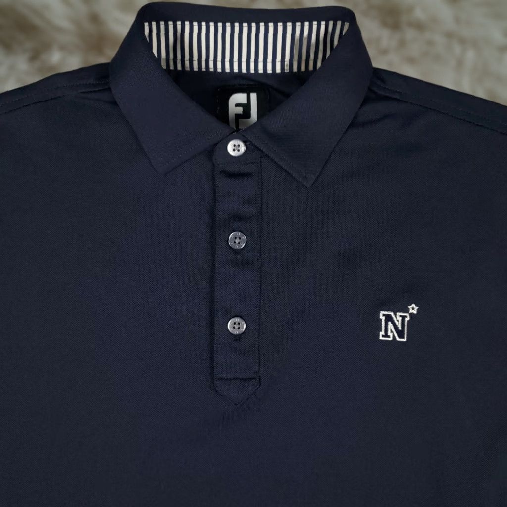 Footjoy FJ Polo Shirt Mens Size Medium Navy Blue Golf Casual Short Sleeve FootJoy Size US M / EU 48-50 / 2 - 1 Thumbnail