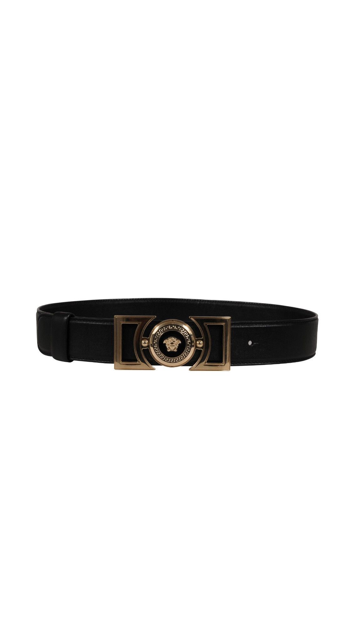 Versace Vanitas Medusa Head Buckle Belt 85 34 Black Size 34 - 2 Thumbnail