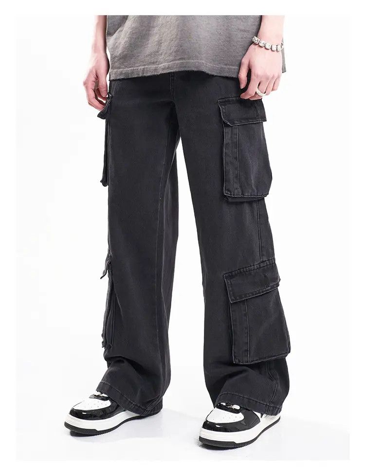 Japanese Brand × Jean Baggy Gray Cargo Denim Jeans Size US 30 / EU 46 - 5 Thumbnail