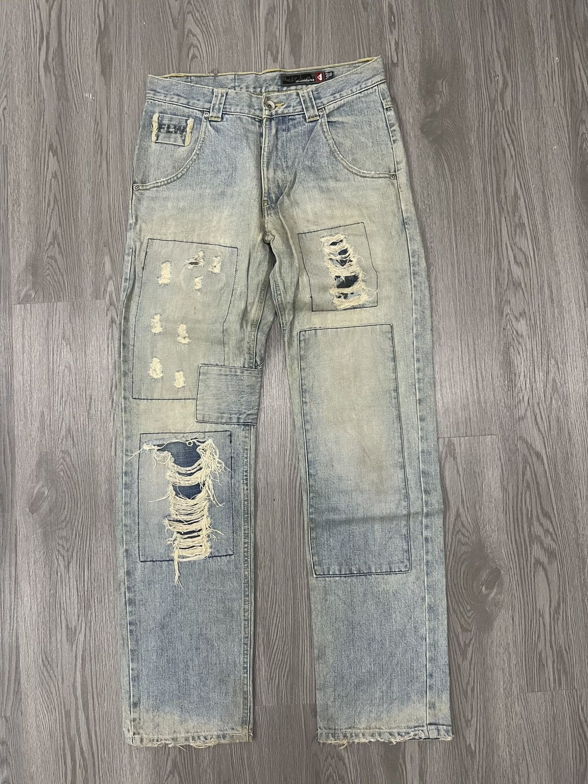 Quiksilver Quicksilver FLW boro distressed denim Size US 30 / EU 46 - 2 Thumbnail