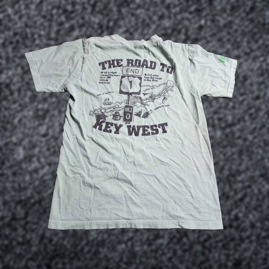 Vintage VINTAGE Crazy Shirts T-Shirt Green 90s Key West Double-Sided Crew Neck Adult S Men Womens Unisex Key West Florida Beach Graphic Print Short Sleeve Size US S / EU 44-46 / 1 - 1 Thumbnail