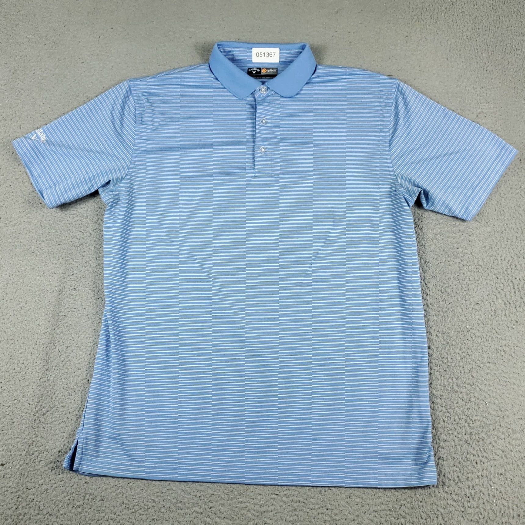 Callaway Callaway Polo Shirt Mens L Blue Striped Opti Dri Fit Short Sleeve Golf Polo Shirt Size US L / EU 52-54 / 3 - 2 Thumbnail