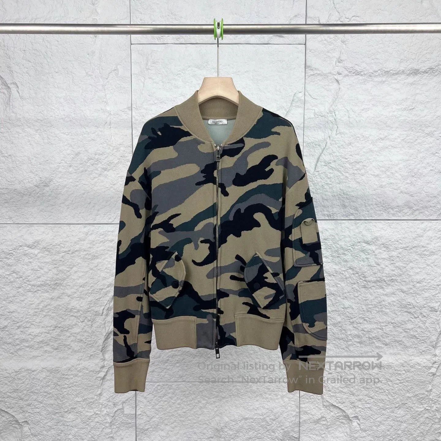 Valentino Valentino Green Camo Long Sleeve Jacket. Size US S / EU 44-46 / 1 - 1 Thumbnail