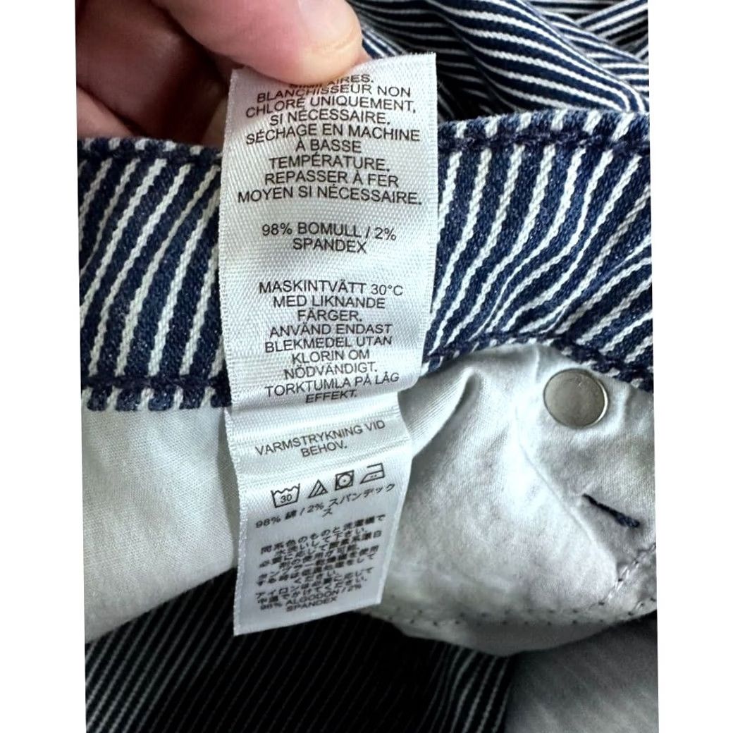 Vineyard Vines Vineyard Vines Jeans Womens 27 Blue White Striped Denim Pants Ladies Size 27" / US 4 / IT 40 - 4 Thumbnail