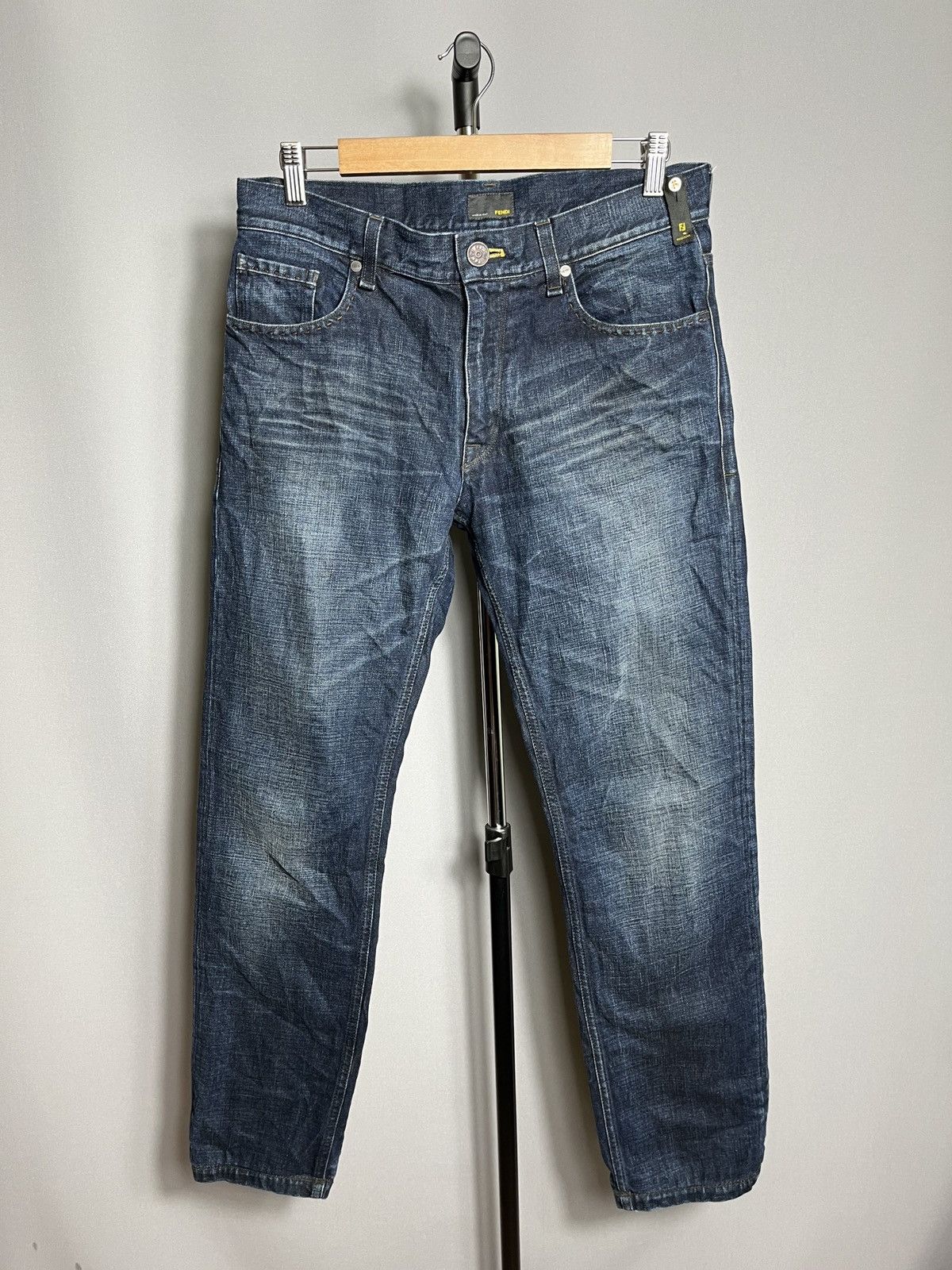 Fendi fendi selleria denim jeans mens blue pants Size US 31 - 1 Thumbnail