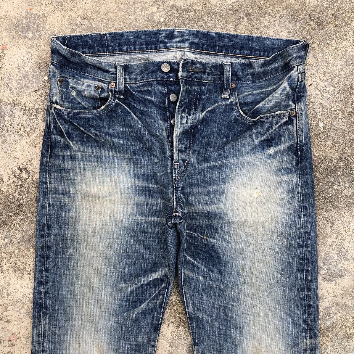 Spellbound Vintage SPELLBOUND Japan Domingo Co. Distressed Denim Pant Size US 34 / EU 50 - 2 Thumbnail