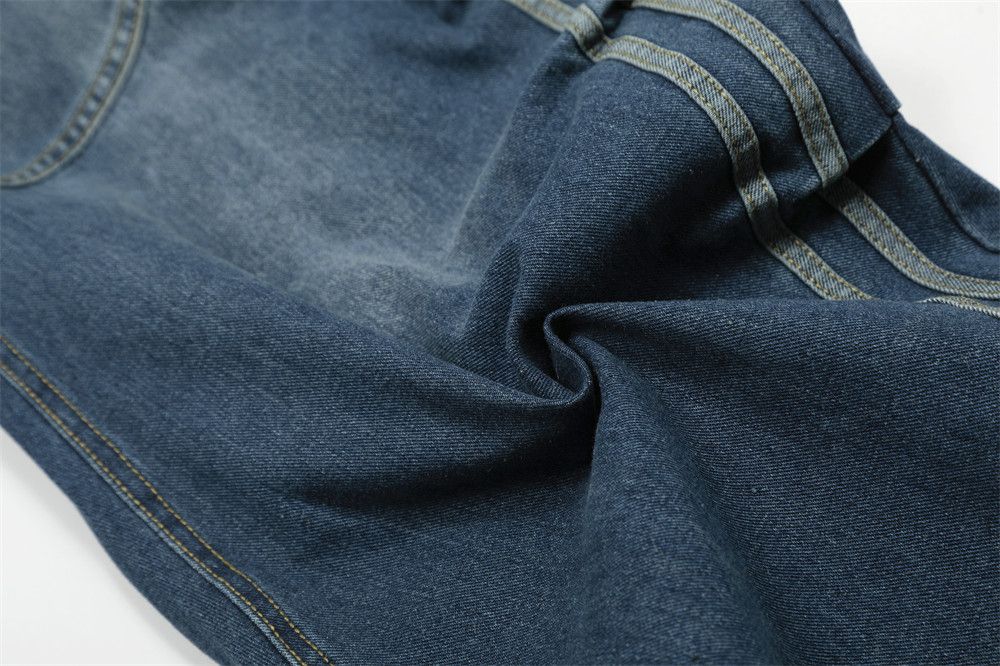 Japanese Brand × Jean Men's loose American casual colorblock pleated jeans Size US 34 / EU 50 - 5 Thumbnail