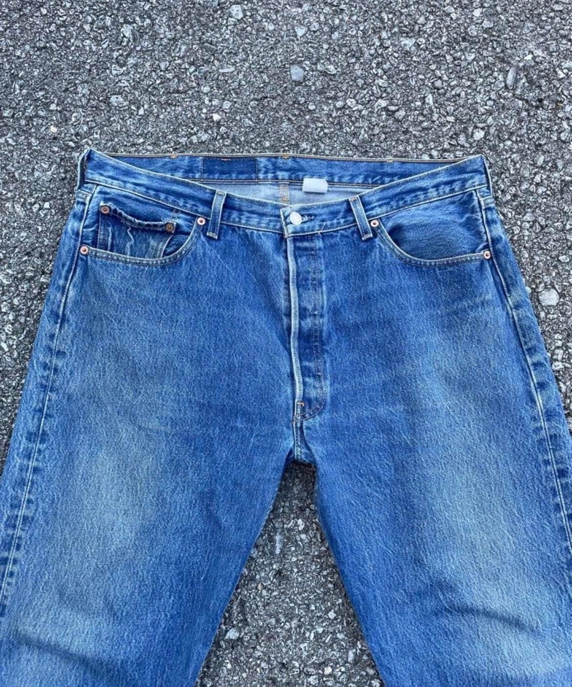 Levi's × Vintage Vintage Levi's Y2K Nice Fade Jeans Size US 38 / EU 54 - 4 Thumbnail