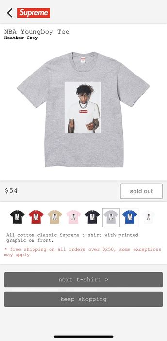 Supreme Supreme NBA Youngboy Photo Tee | Grailed