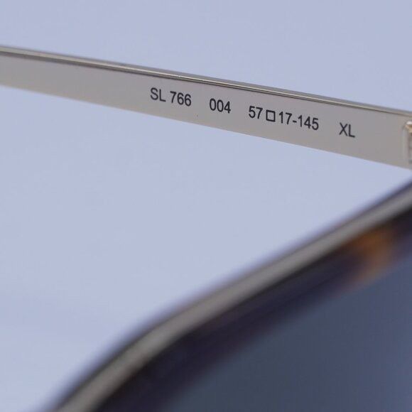 Saint Laurent Paris Saint Laurent SL 766 004 Sunglasses Havana/Gold Frame Size ONE SIZE - 5 Thumbnail
