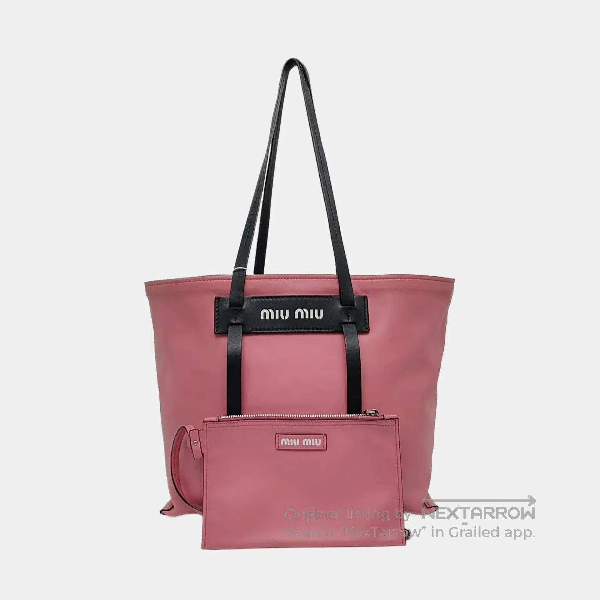Miu Miu Miu Miu Grace Lux Leather Shoulder Bag. Size ONE SIZE - 1 Thumbnail