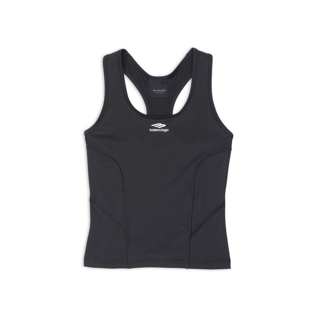 Balenciaga o1bcso1str0425 3B Sports Icon Athletic Tank Top in Black Size XL / US 12-14 / IT 48-50 - 1 Thumbnail