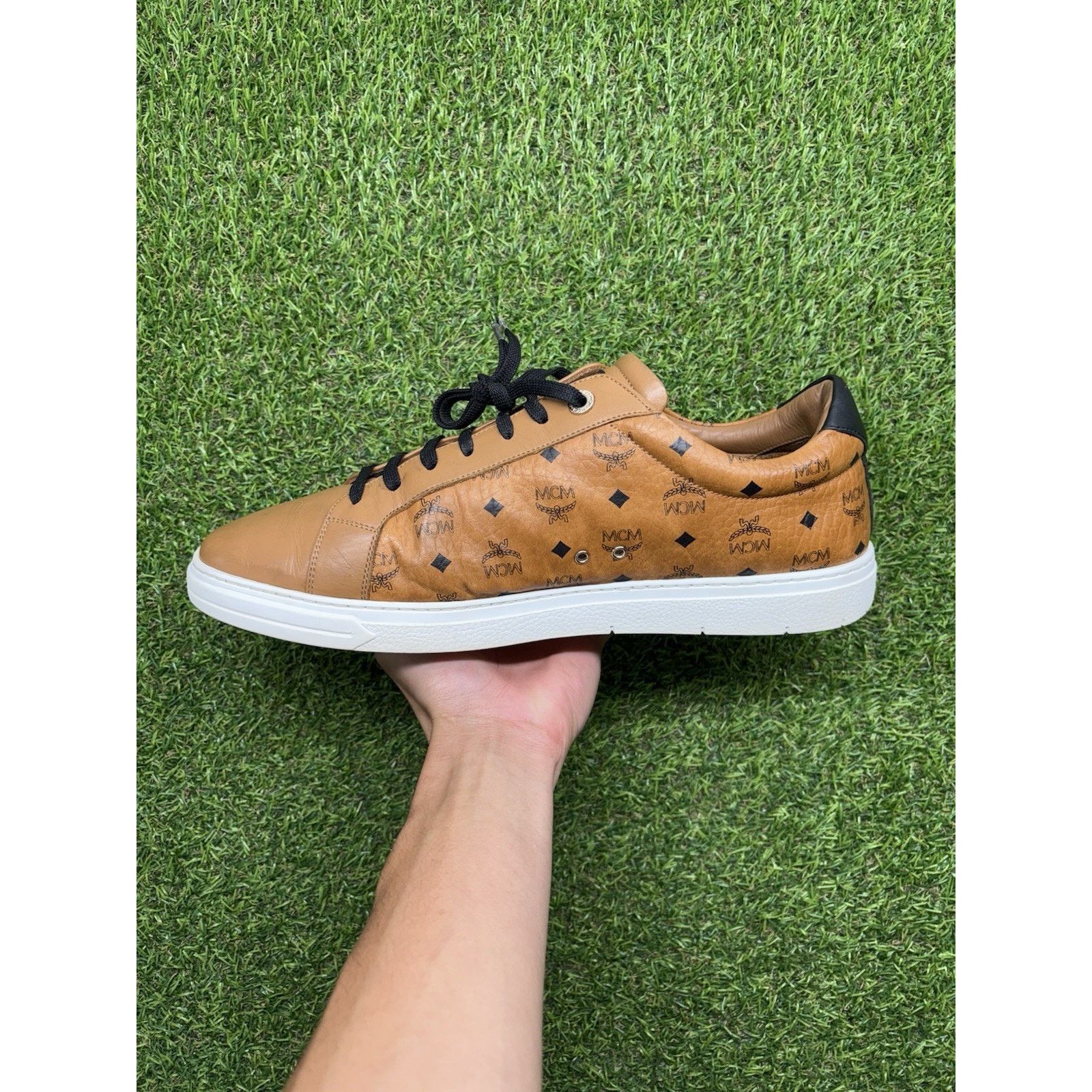 MCM MCM Terrain monogram-print sneakers | GOOD CONDITION! Size US 12 / EU 45 - 4 Thumbnail