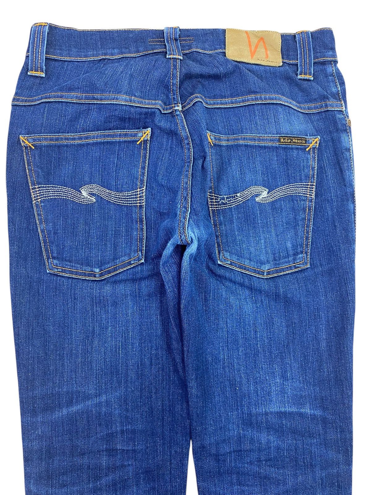 Nudie Jeans Nudie Jeans Dark Blue Wash Style Straight Leg Jeans Size US 28 / EU 44 - 4 Thumbnail