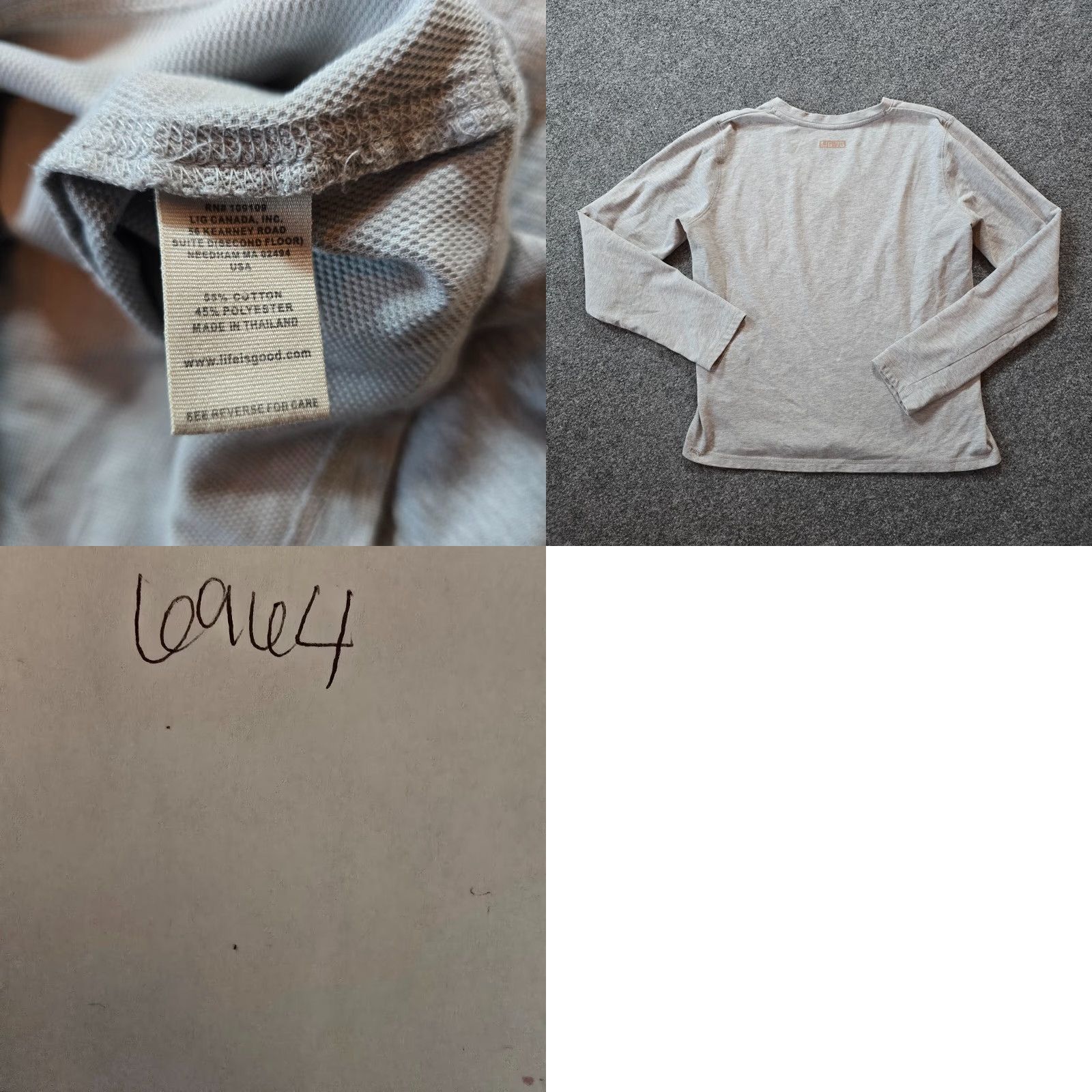 Life is Good Life Is Good Top Women Small Gray Good Move Running Active Performance Casual Shirts T-Shirt Womens Size S / US 4 / IT 40 - 8 Thumbnail