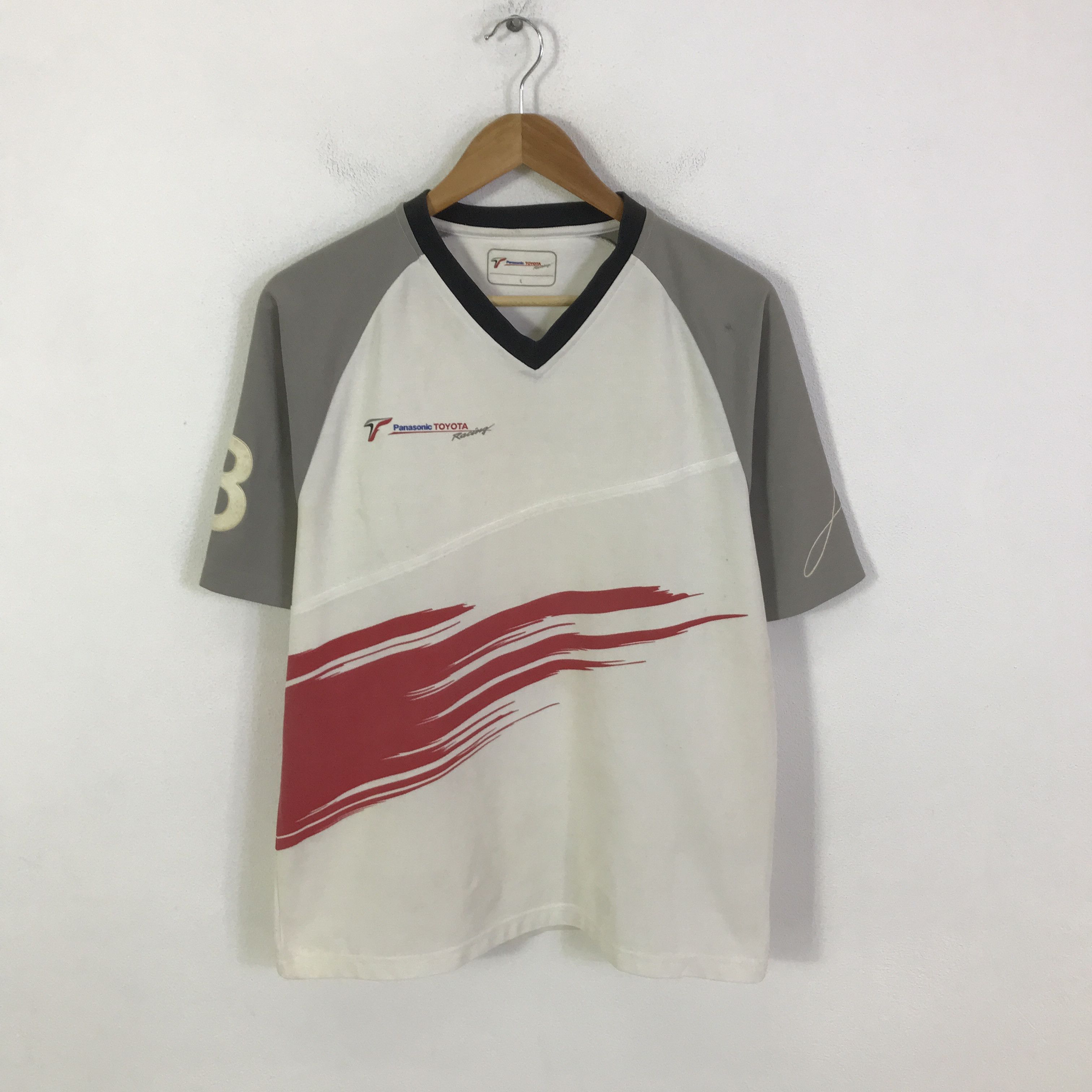 Japanese Brand panasonic x toyota racing t-shirt K117B5 Size US L / EU 52-54 / 3 - 1 Thumbnail