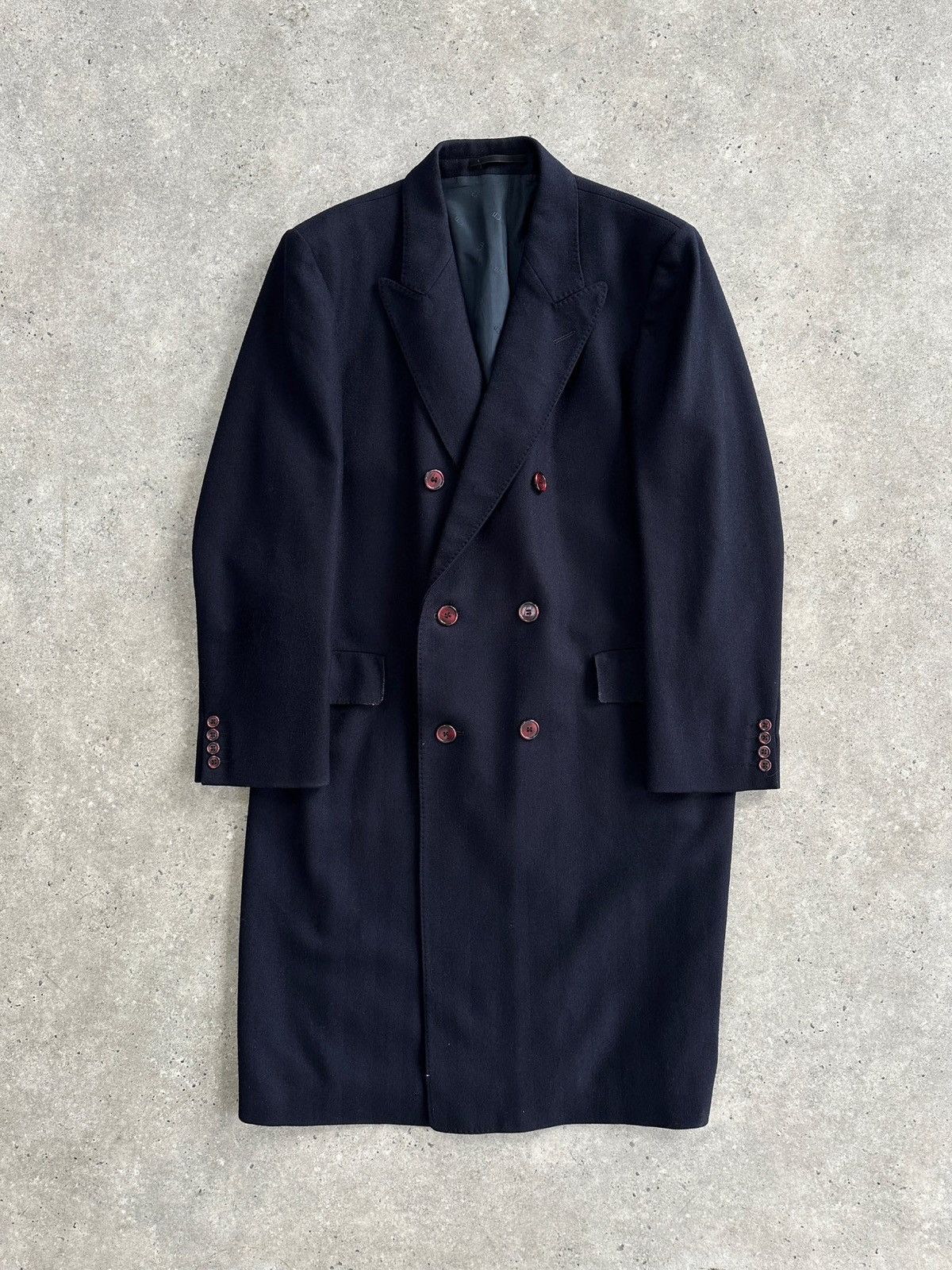 Christian Dior Monsieur Vintage Navy Wool Christian Dior Coat Size US L / EU 52-54 / 3 - 2 Thumbnail