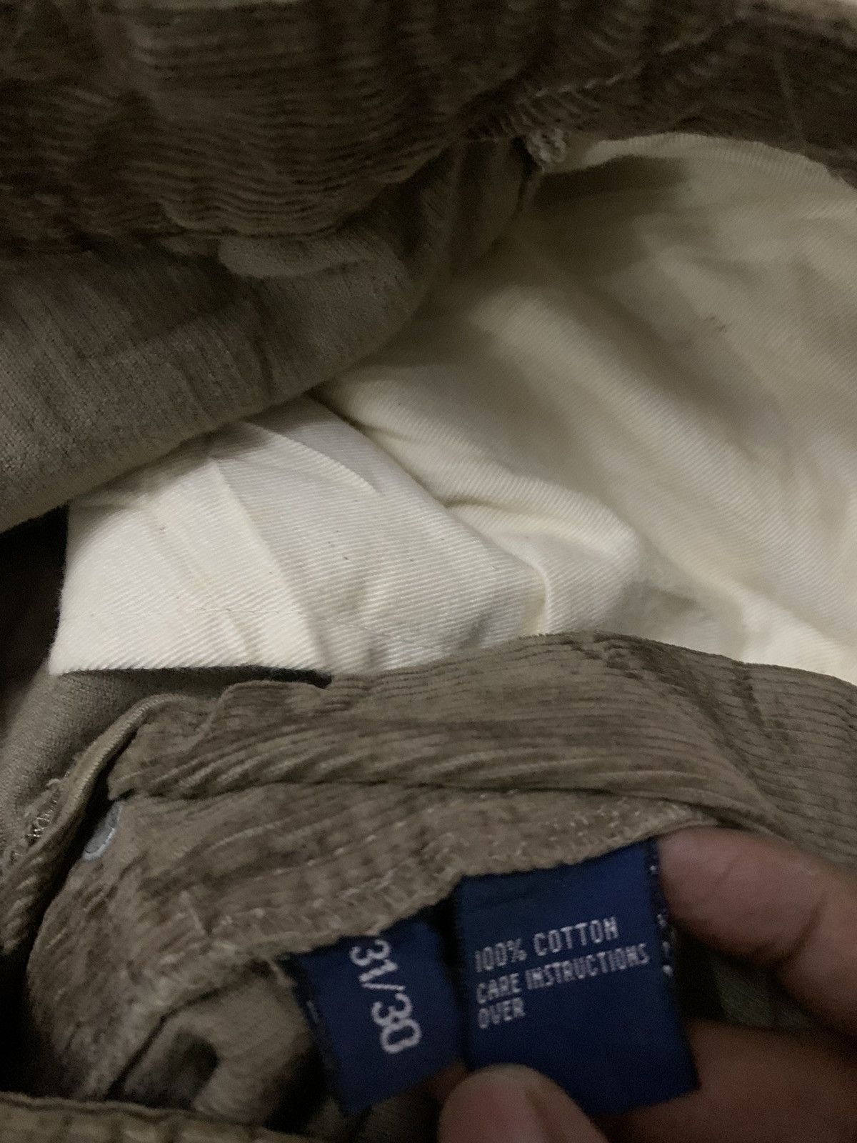 Polo Ralph Lauren 💥Vtg Polo Ralph Lauren Corduroy Tactical Cargo Pant Size US 31 - 13 Thumbnail