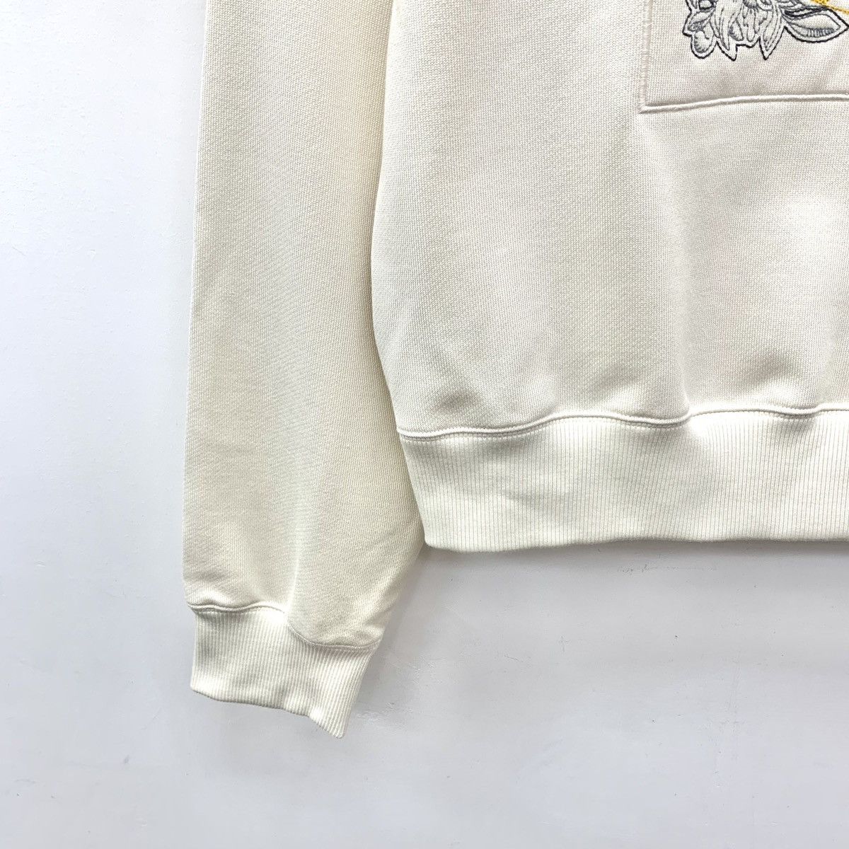 Hermes Hermes Off-white Embroidered Raglan Sleeve Sweatshirt K26WX Size S / US 4 / IT 40 - 4 Thumbnail