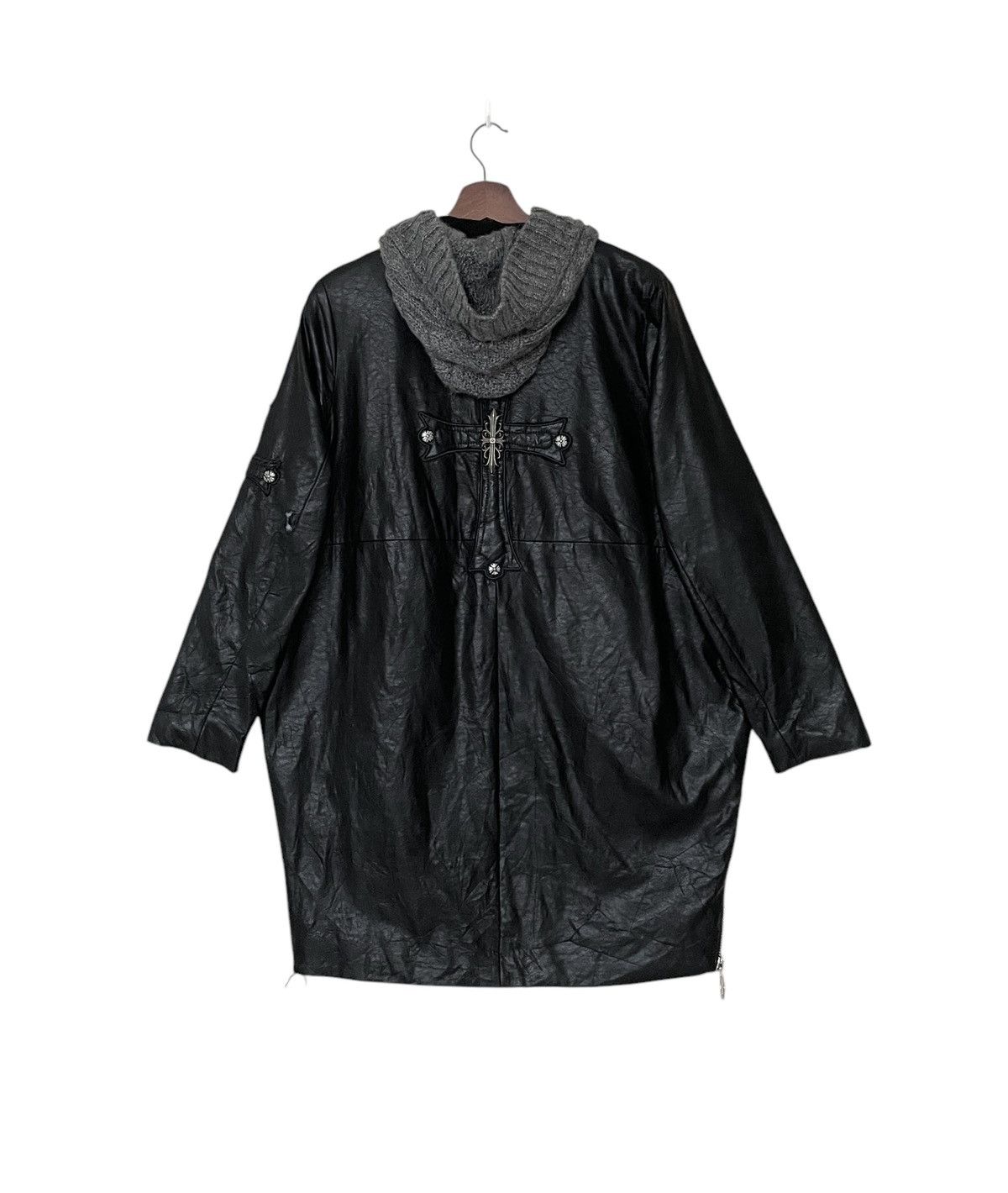 Japanese Brand Vintage Japanese Brand Yifan Leather Parka 2000s Size US L / EU 52-54 / 3 - 2 Thumbnail