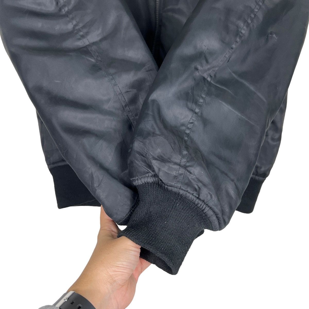 Japanese Brand 🔥 RIOT RIOT EVENRIVER BLACK BOMBER JACKET Size US L / EU 52-54 / 3 - 13 Thumbnail