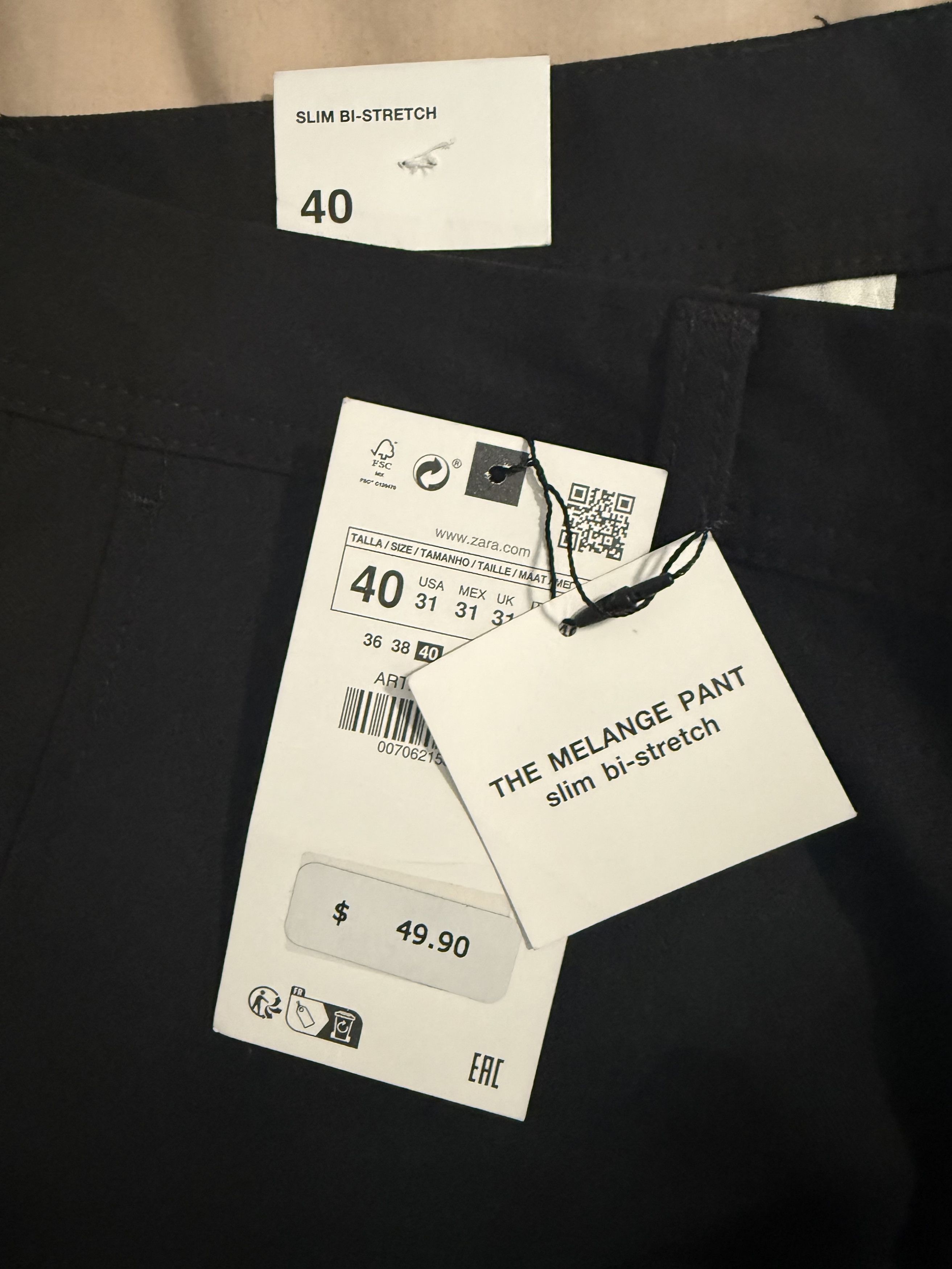 Zara Zara The Melange Pant Slim Size US 31 - 2 Thumbnail