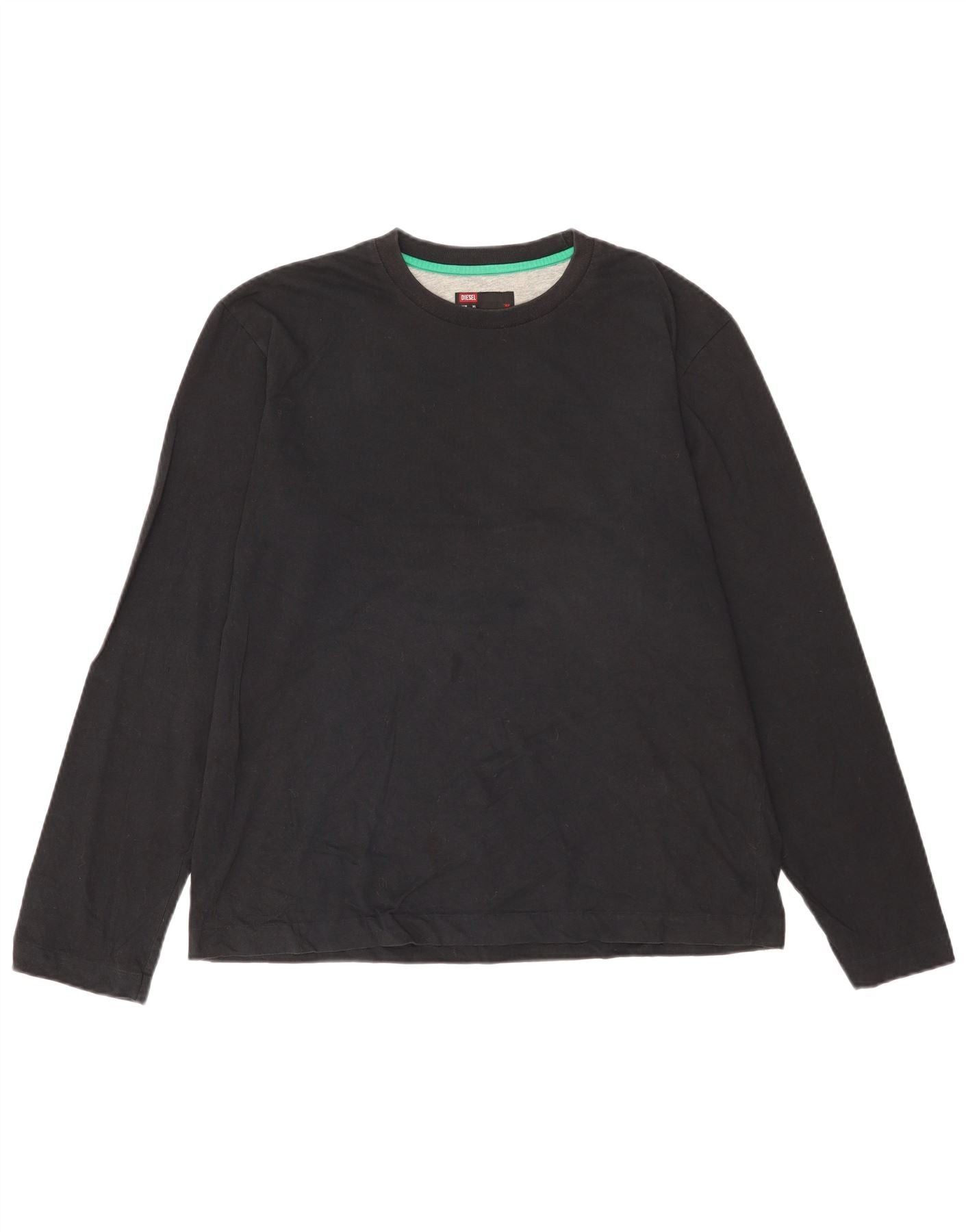 Diesel Mens Graphic Top Long Sleeve XL Black Cotton Size US XL / EU 56 / 4 - 1 Thumbnail
