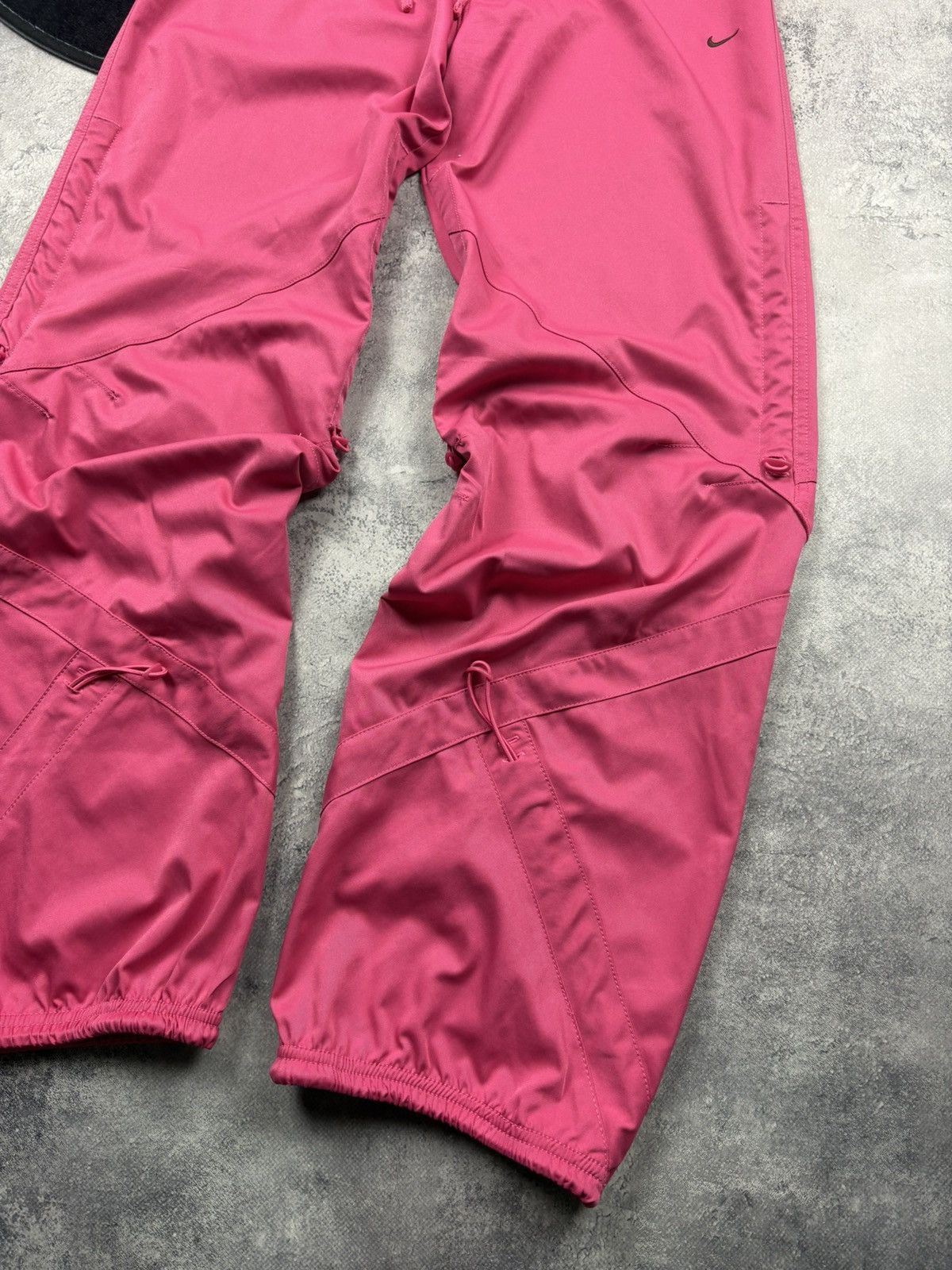 Nike NIKE Hype Baggy Pink Drawstrings Style Casual Pants Rare Size 28" / US 6 / IT 42 - 2 Thumbnail