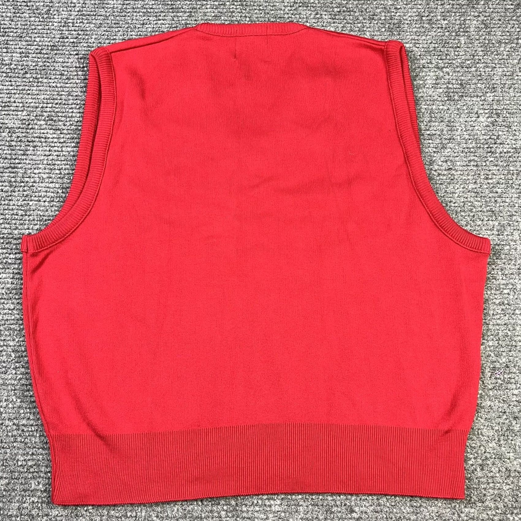 Vintage VINTAGE Cypress Links Red V-Neck Golf Sweater Vest Adult XL Men Size US XL / EU 56 / 4 - 3 Thumbnail