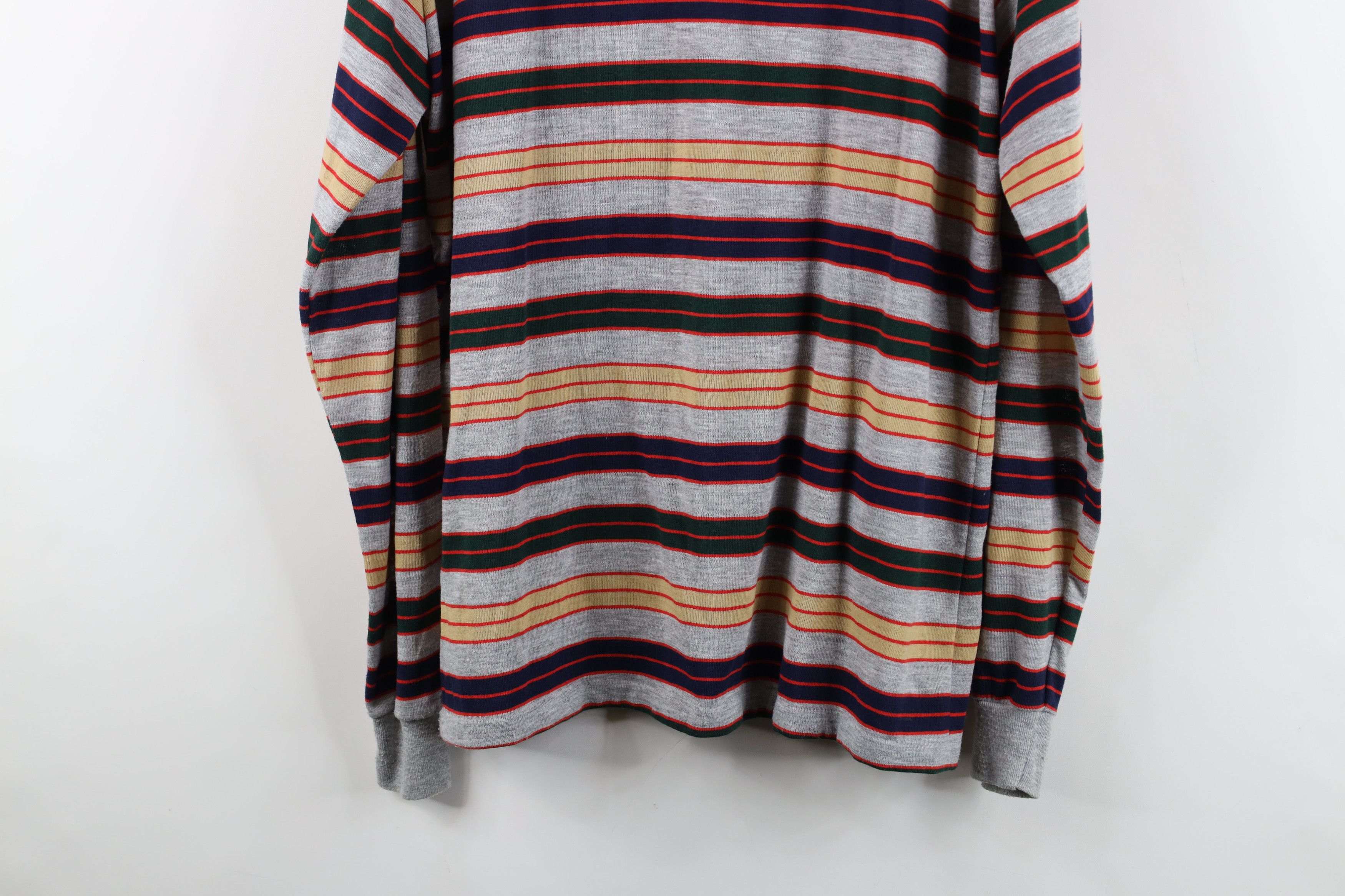 Vintage Vintage 70s Streetwear Knit Long Sleeve Rugby Polo USA Size US XL / EU 56 / 4 - 13 Thumbnail