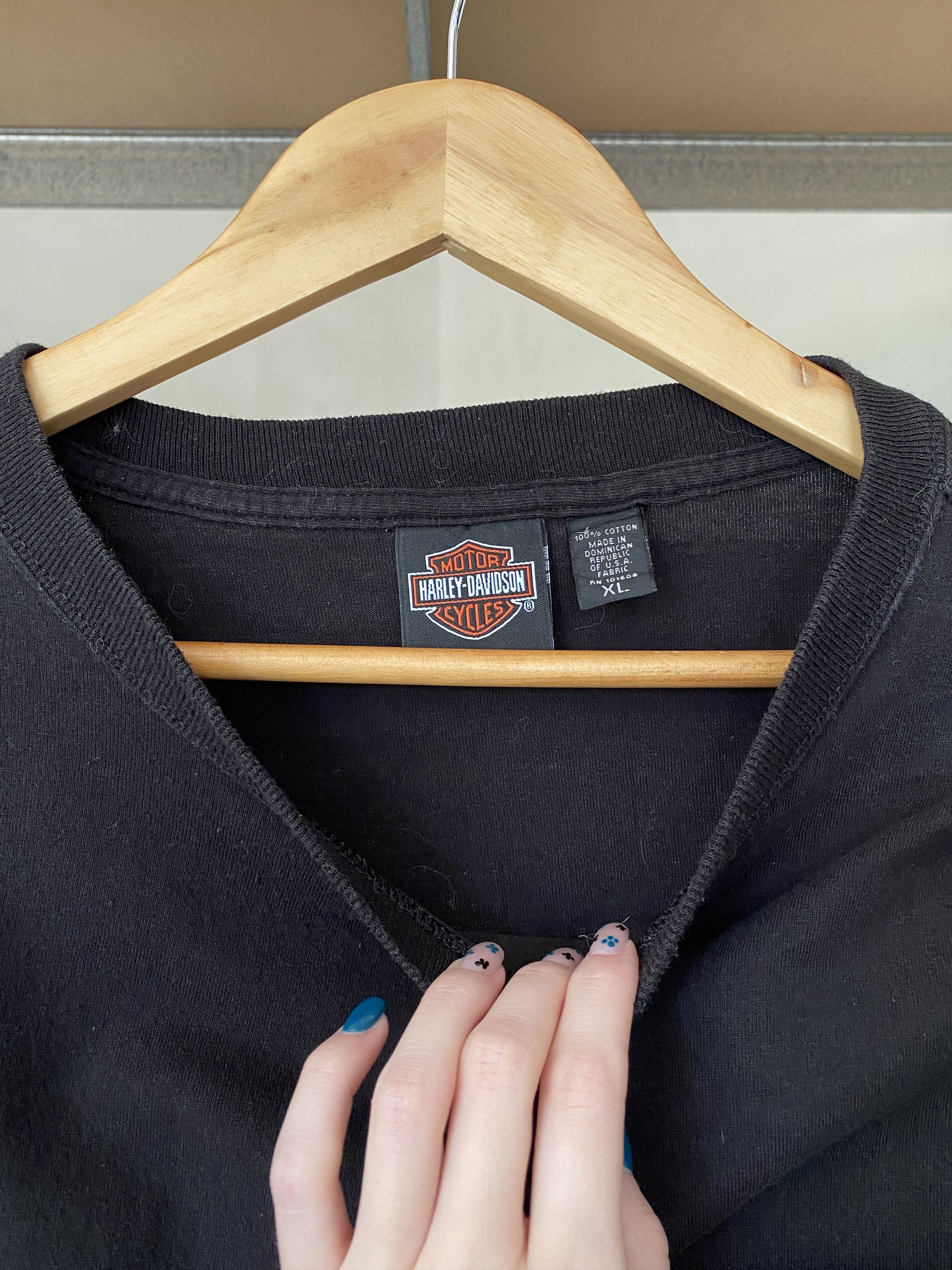 Harley Davidson Harley Davidson Vintage Crop Top Tee Size XL / US 12-14 / IT 48-50 - 5 Thumbnail