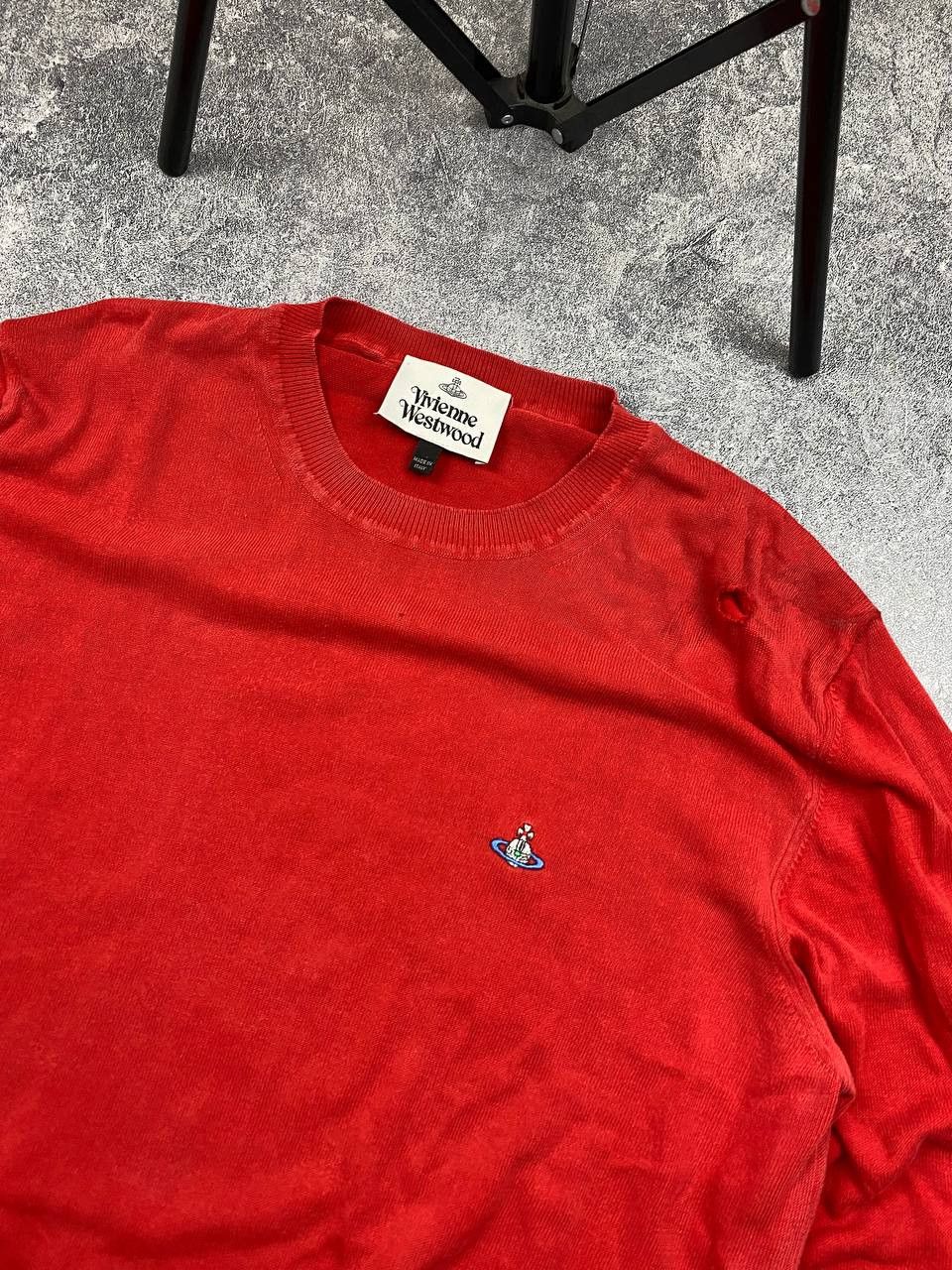 Vintage × Vivienne Westwood Vintage Vivienne Westwood Red Lebel Orbit Sweater Knitwear Size US XL / EU 56 / 4 - 4 Thumbnail